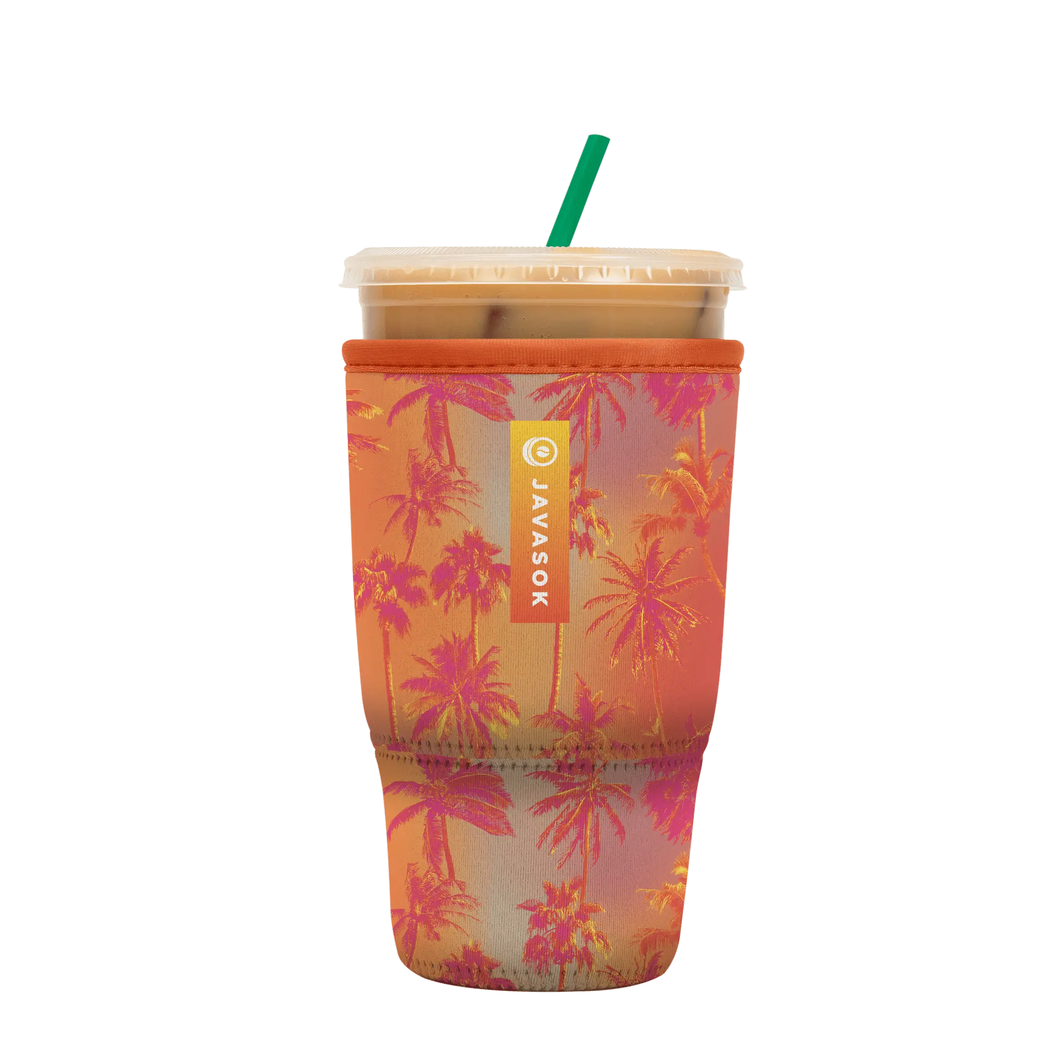 Sok-It JavaSok - Sunset Palm Large-30-32oz 17.99 JavaSok-Tropical