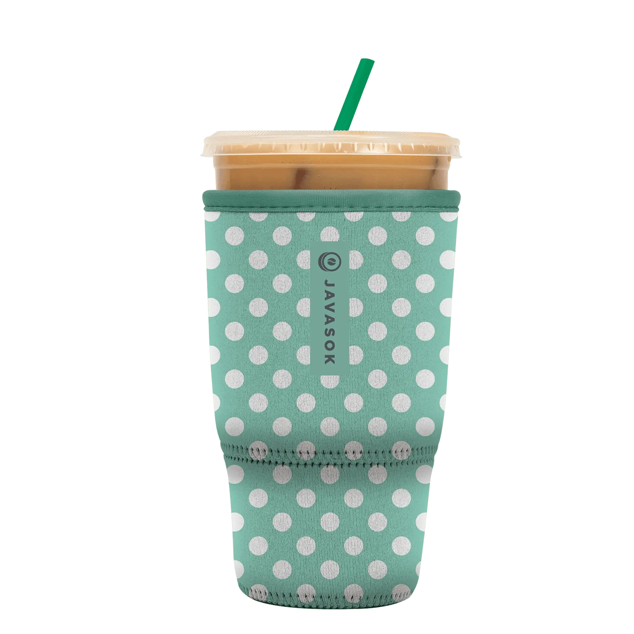 Sok-It JavaSok - Teal Polkadots Large-30-32oz 12.58 JavaSok-Novelty