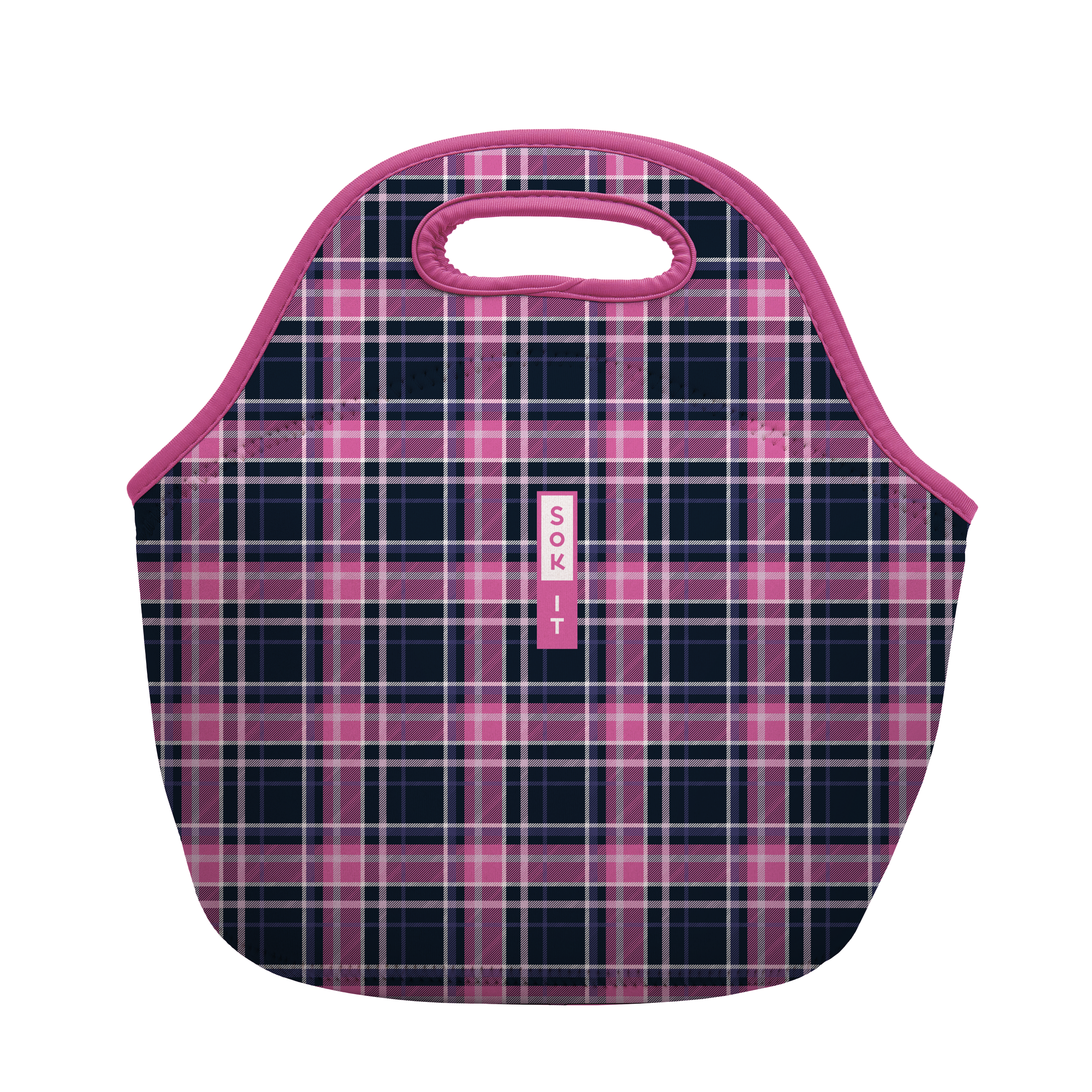 LunchTote - Berry Plaid