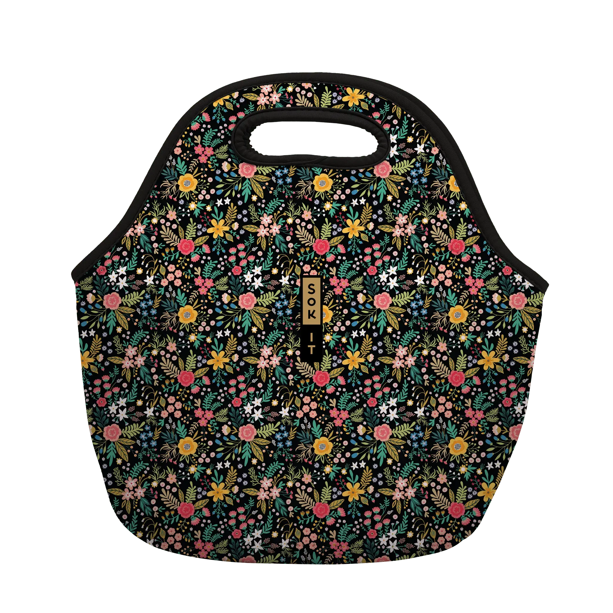 LunchTote - Black English Garden Picnic