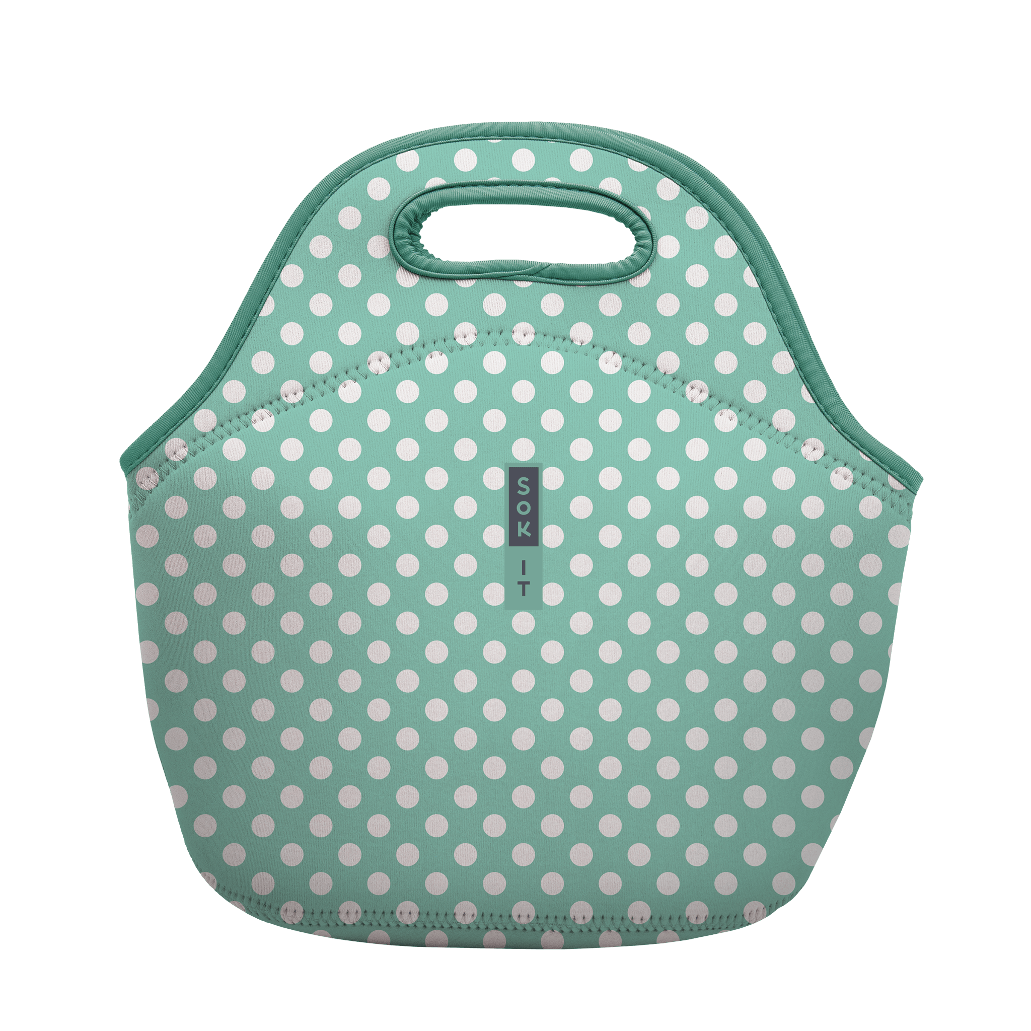 Sok-It LunchTote - Teal Polkadots   LunchTote-Novelty