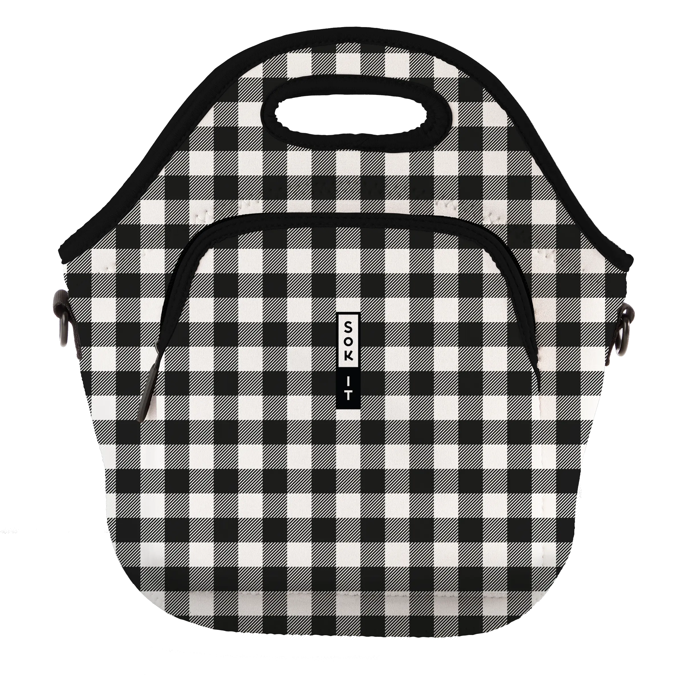Sok-It LunchTote XL - B&W Buffalo Check   LunchTote-Winter Holiday