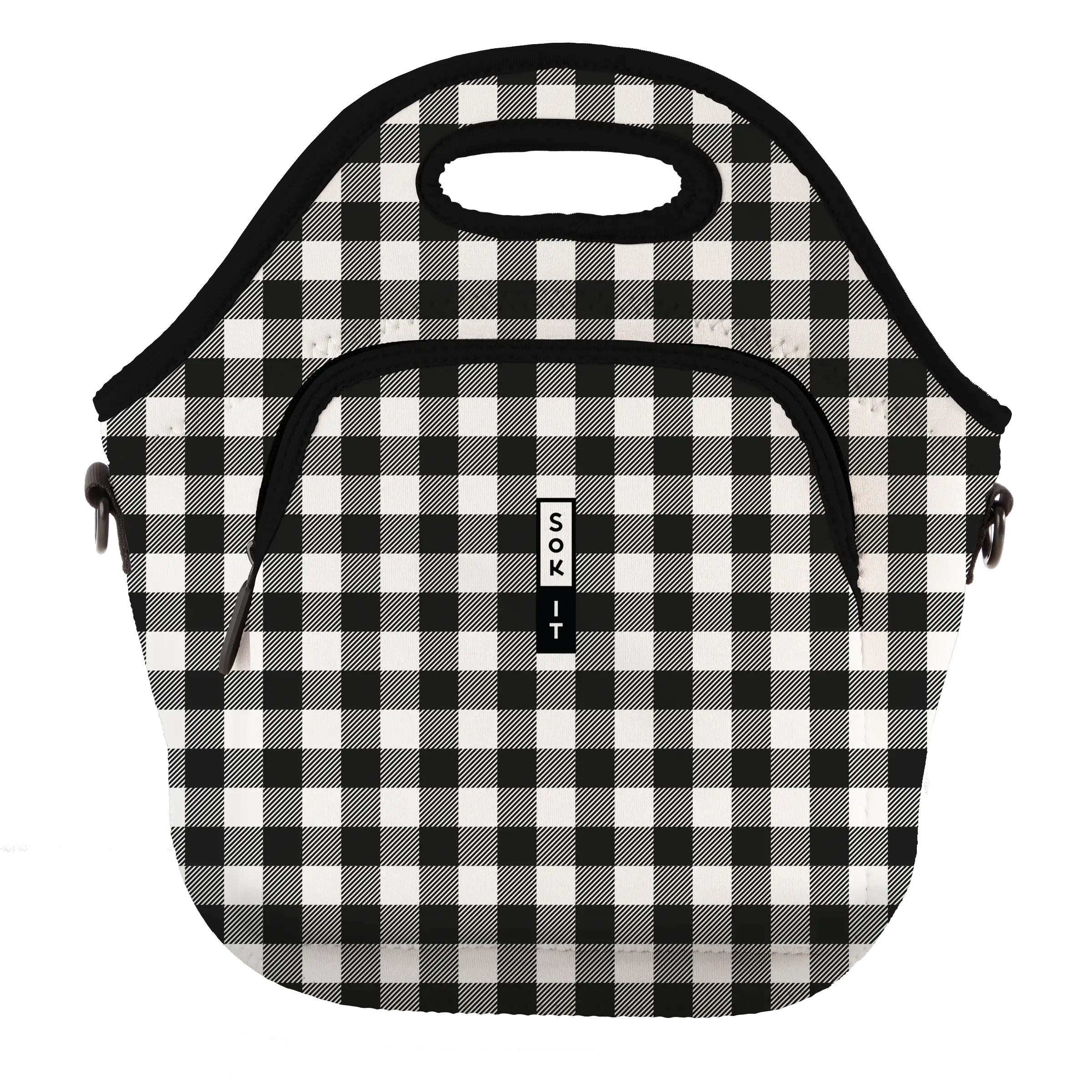 LunchTote XL - B&W Buffalo Check