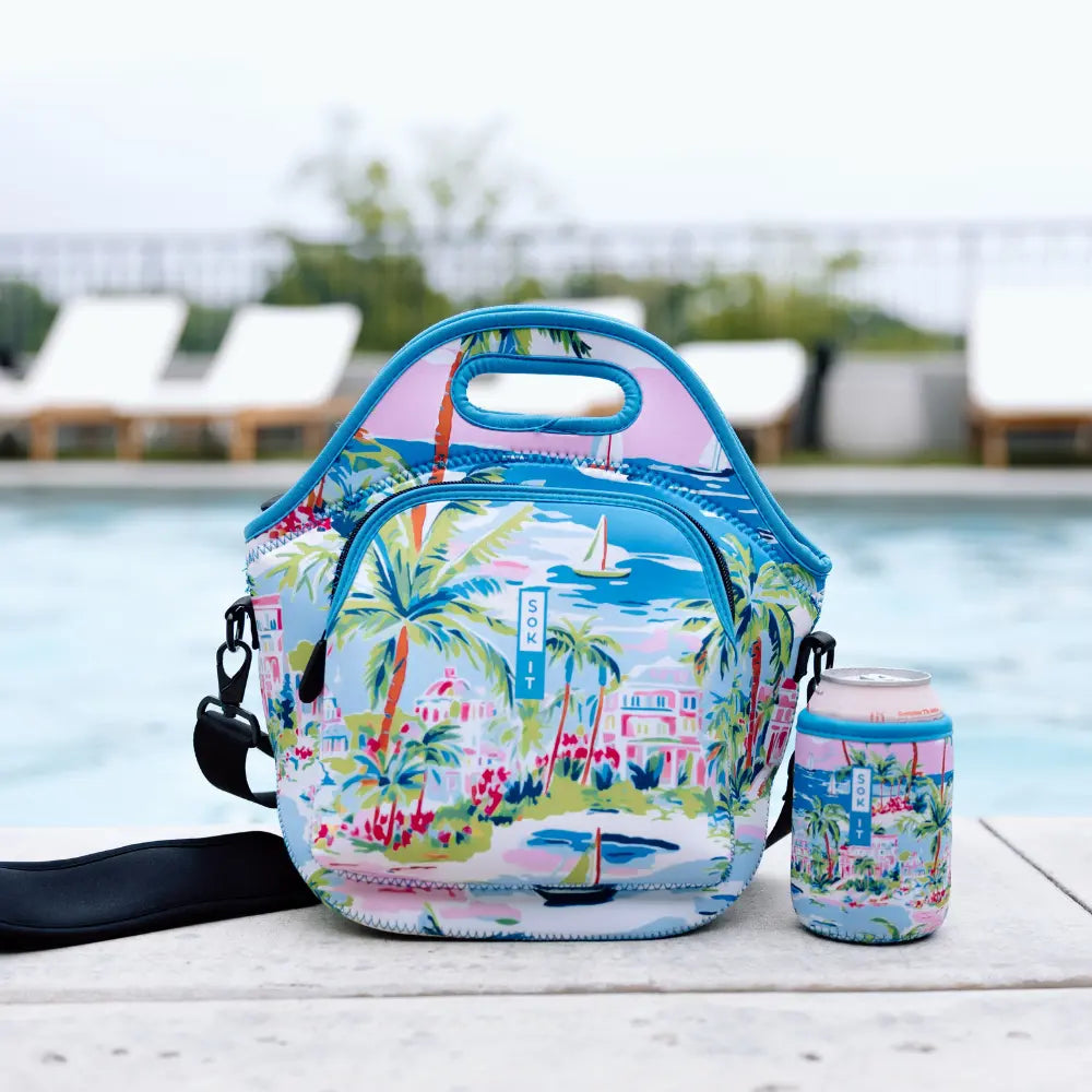 Beachside Bliss Insultated Lunch Bag - LunchTote | Sok-It Beachside Bliss Insultated Lunch Bag - LunchTote | Sok-It