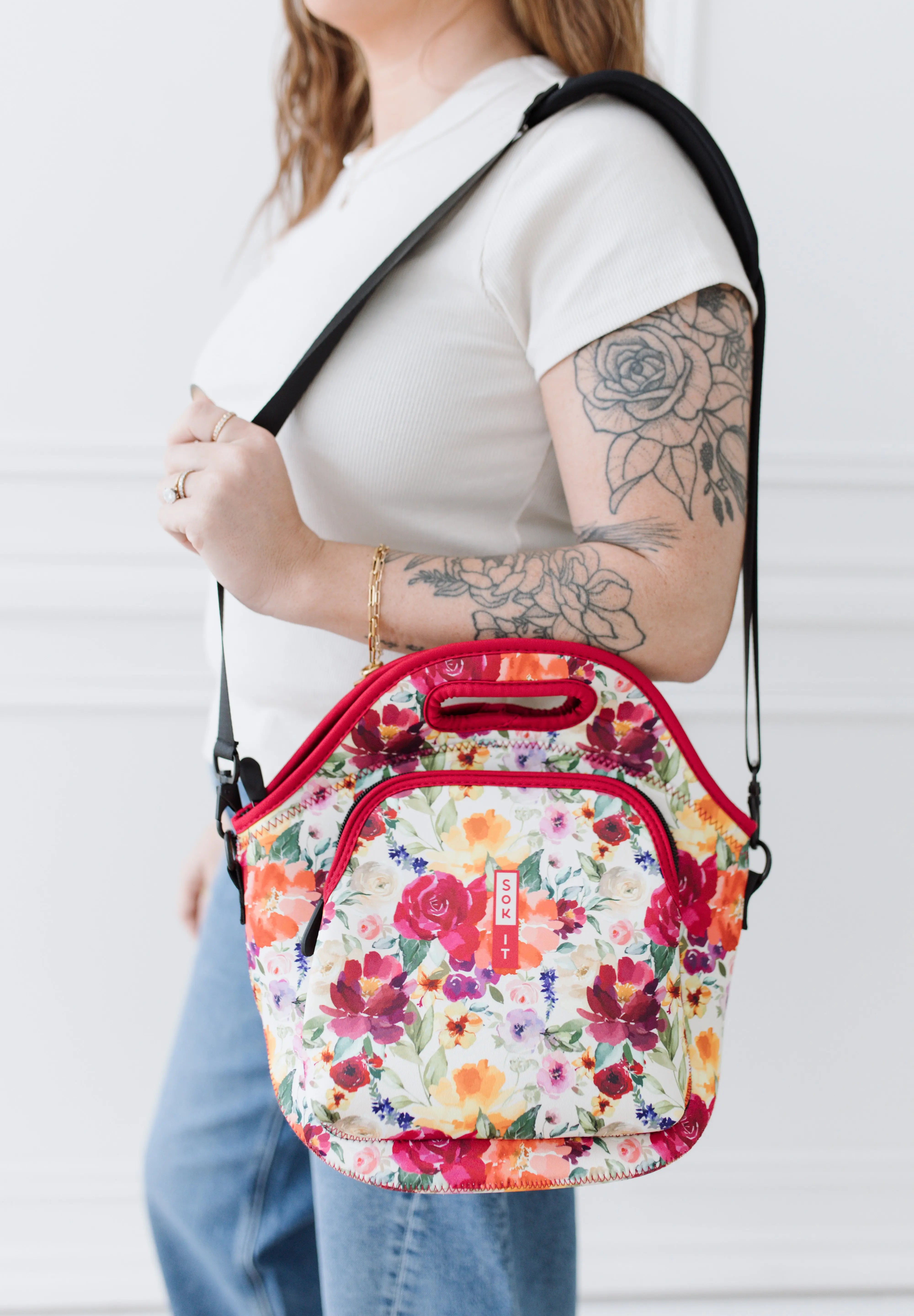 Sok-It LunchTote XL - Blooming Bright   LunchTote-Evergreen