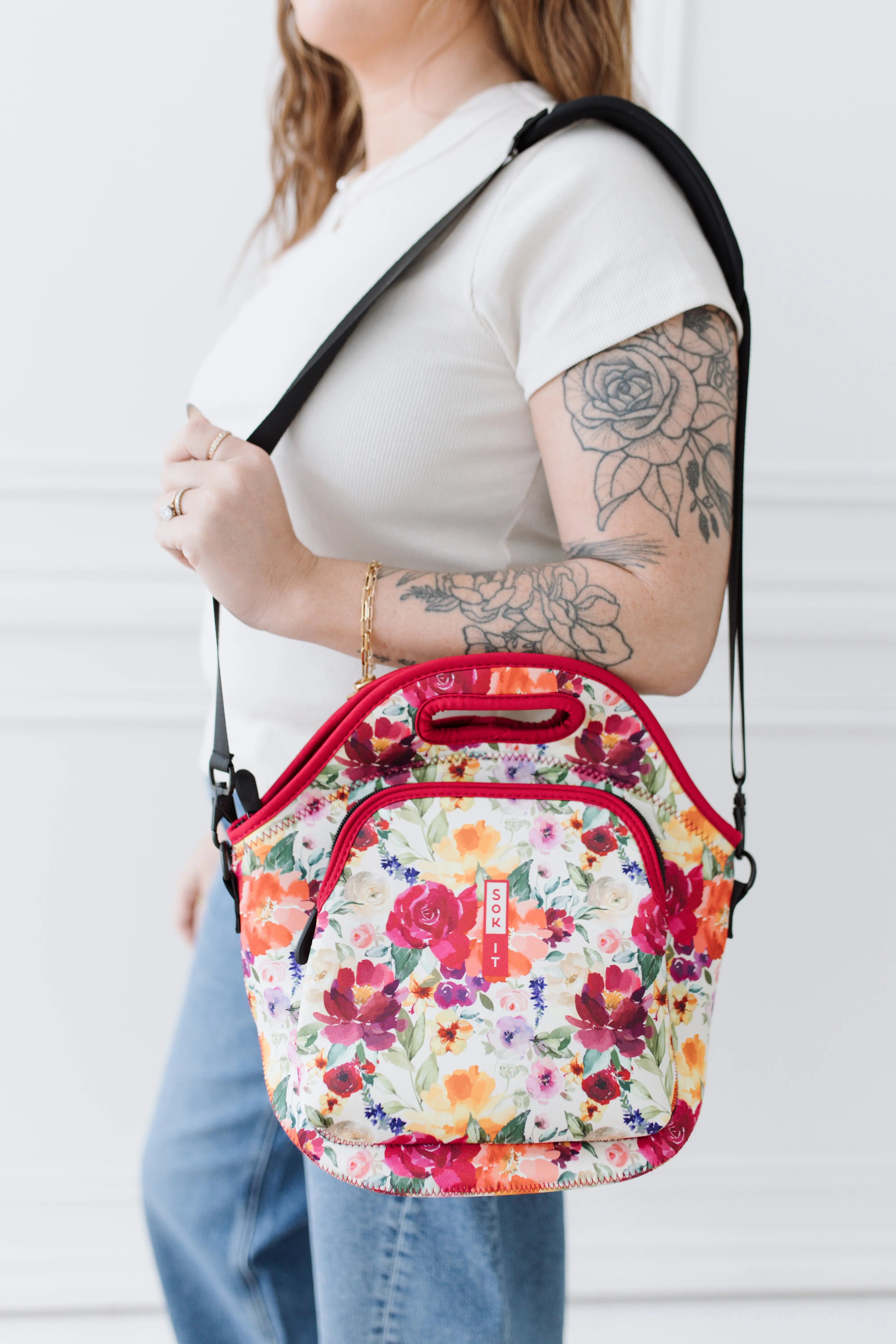 Sok-It LunchTote XL - Blooming Bright   LunchTote-Evergreen