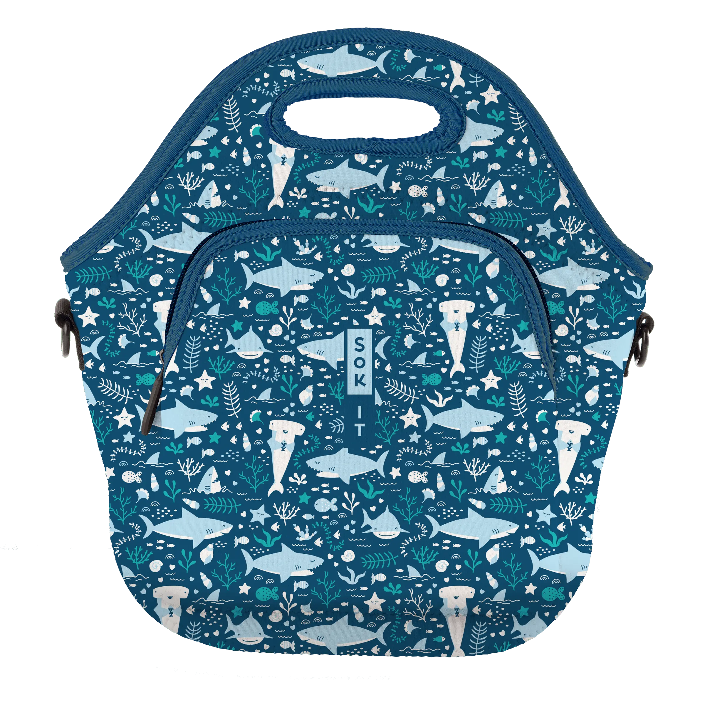 Happy Sharks Insultated Lunch Bag - LunchToteXL | Sok-It