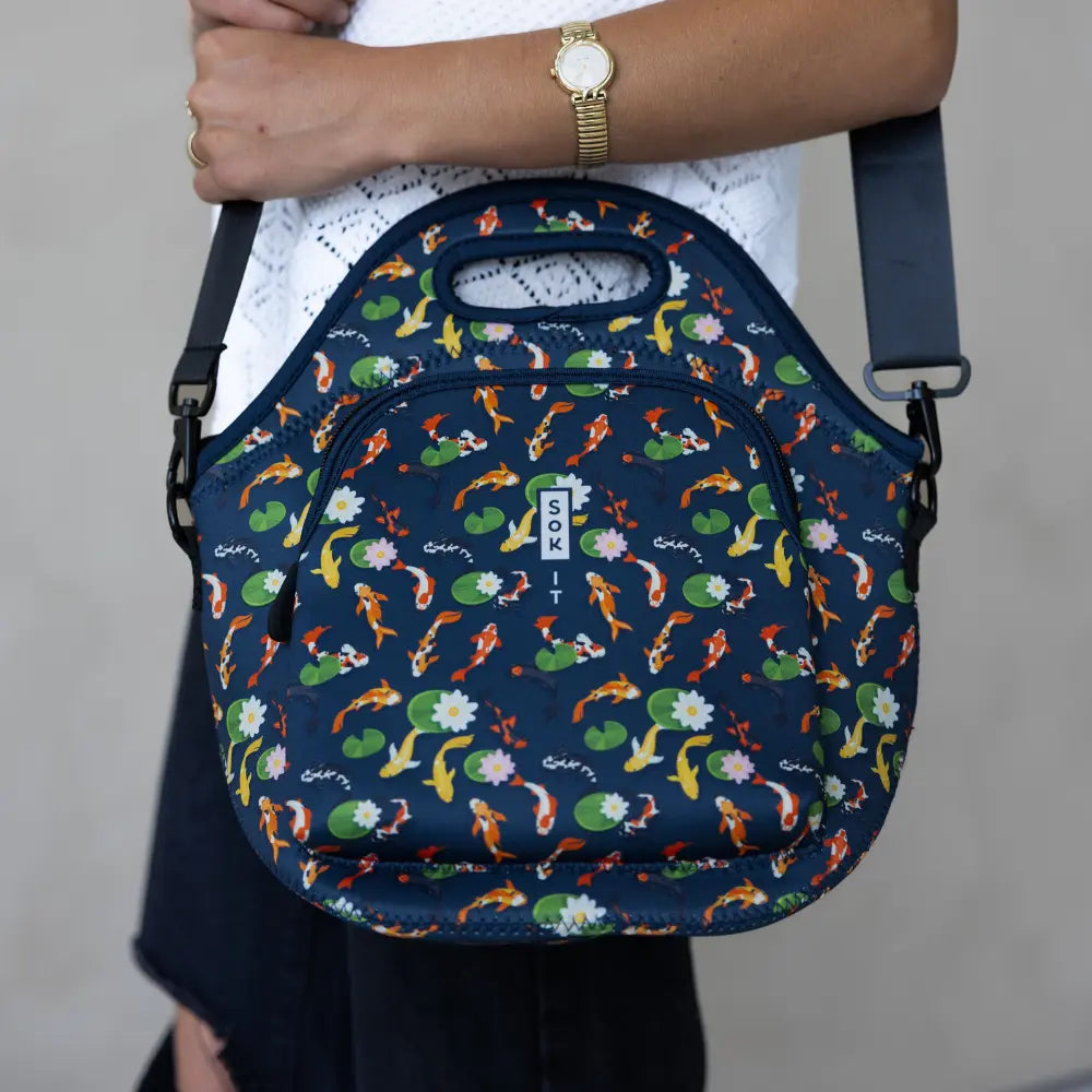 Sok-It LunchTote XL - Koi Garden   LunchTote-Evergreen