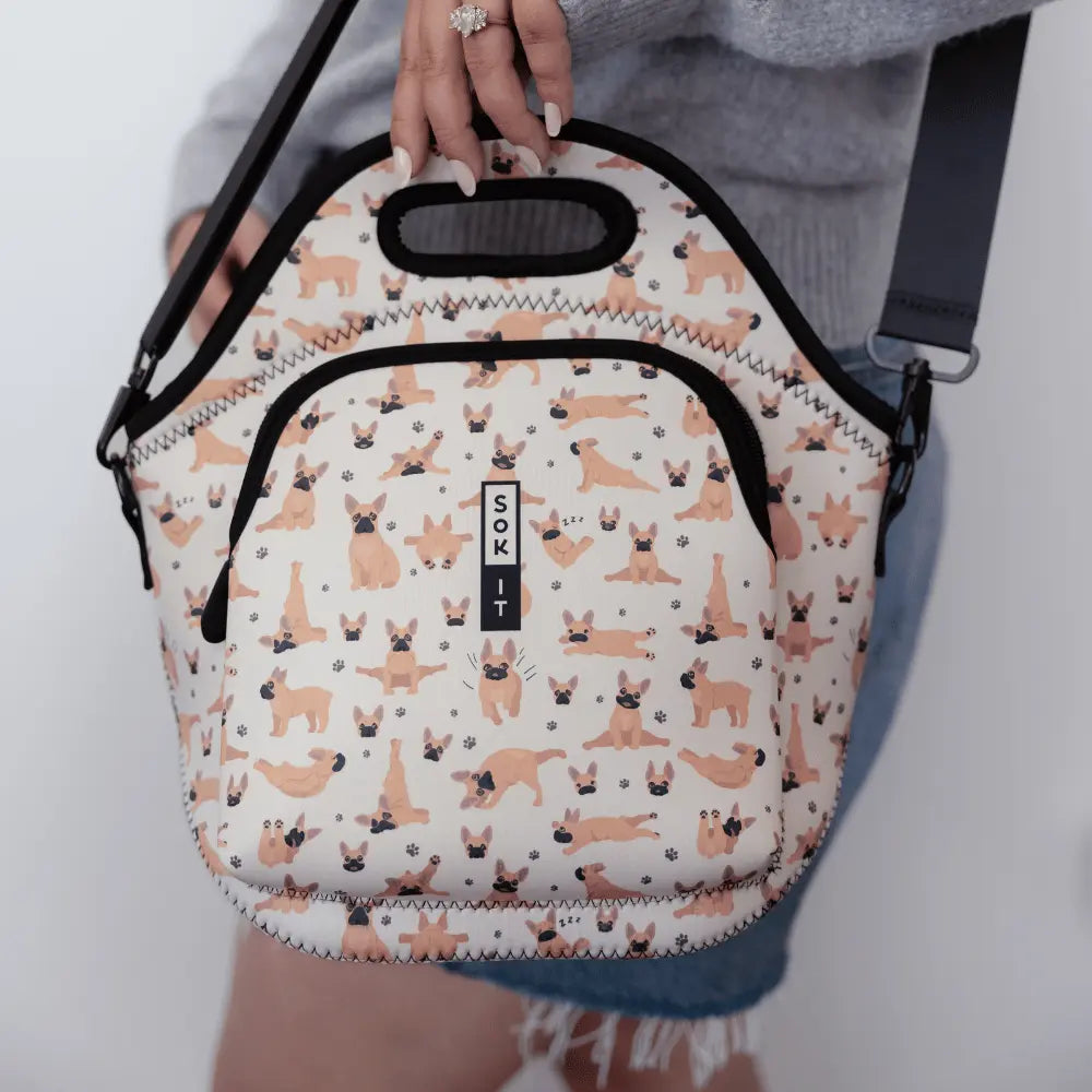 Sok-It LunchTote  XL - Pardon My Frenchie   LunchTote-Evergreen