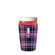 PintGlassSok - Berry Plaid