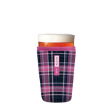 PintGlassSok - Berry Plaid