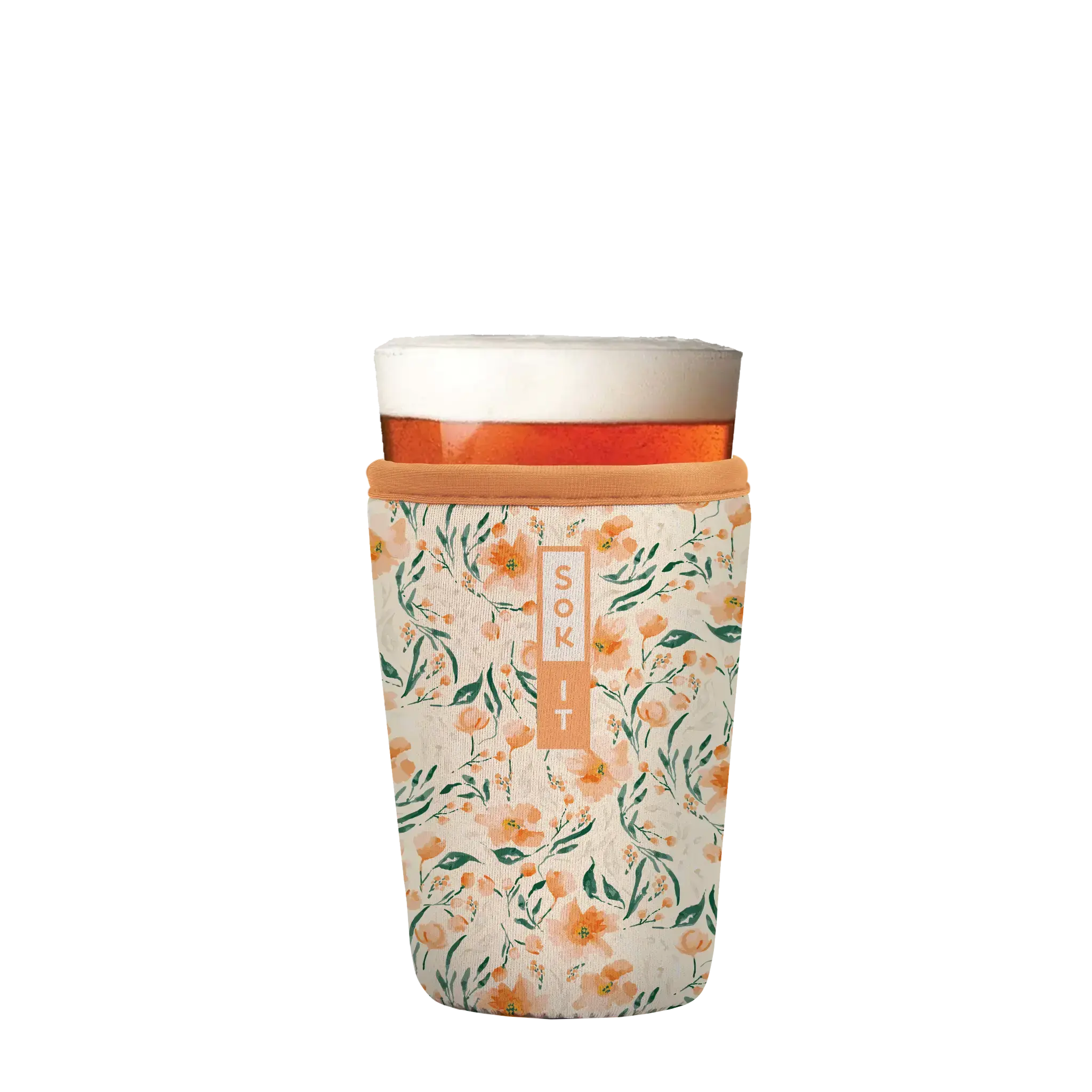 PintGlassSok - Blush Blossoms