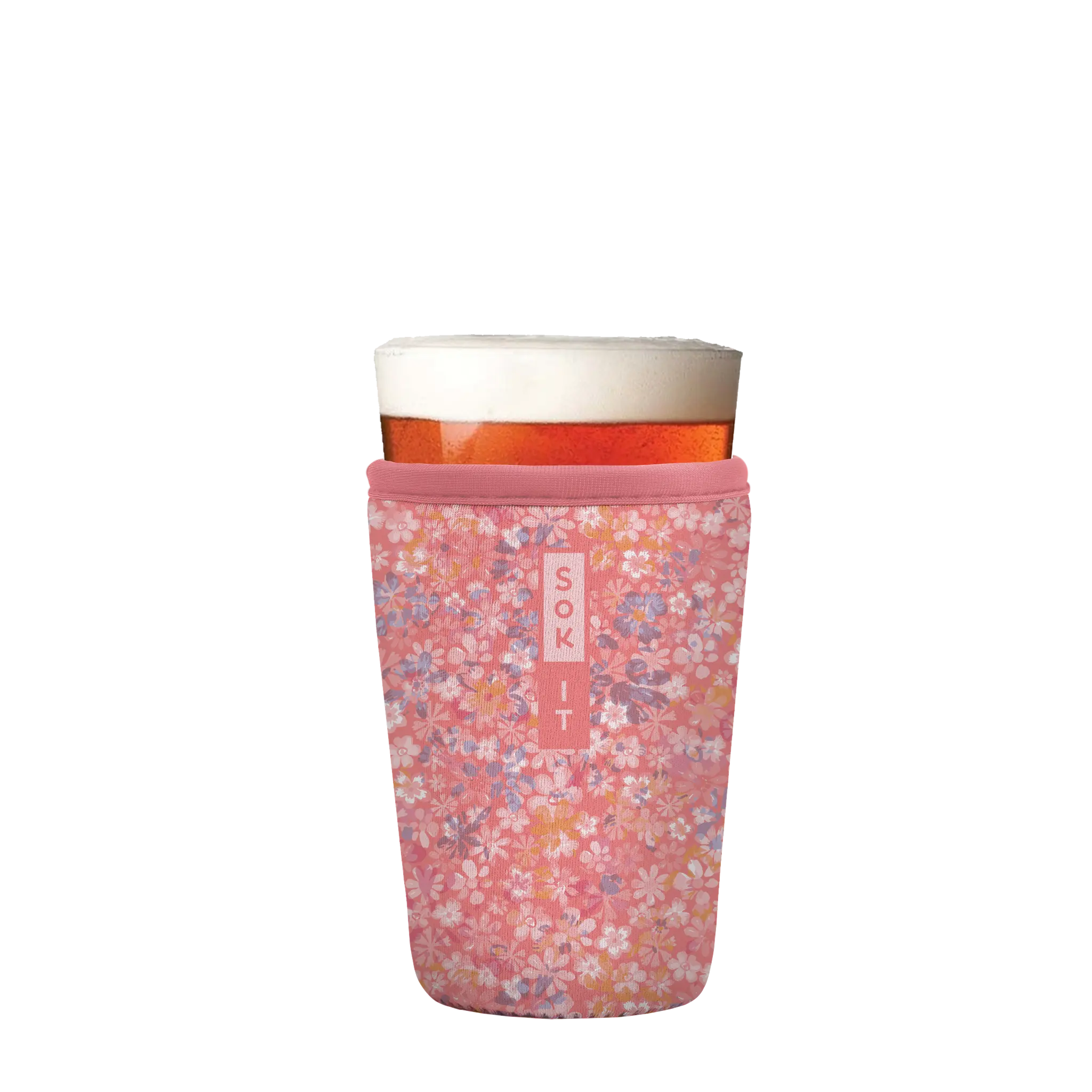 Sok-It PintGlassSok - Blushing Blooms  
