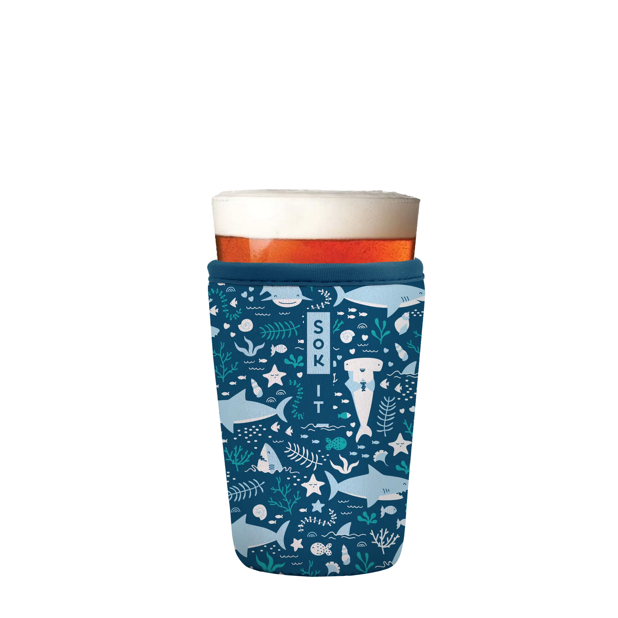 Sok-It PintGlassSok - Happy Sharks   PintGlassSok-Summer Holiday