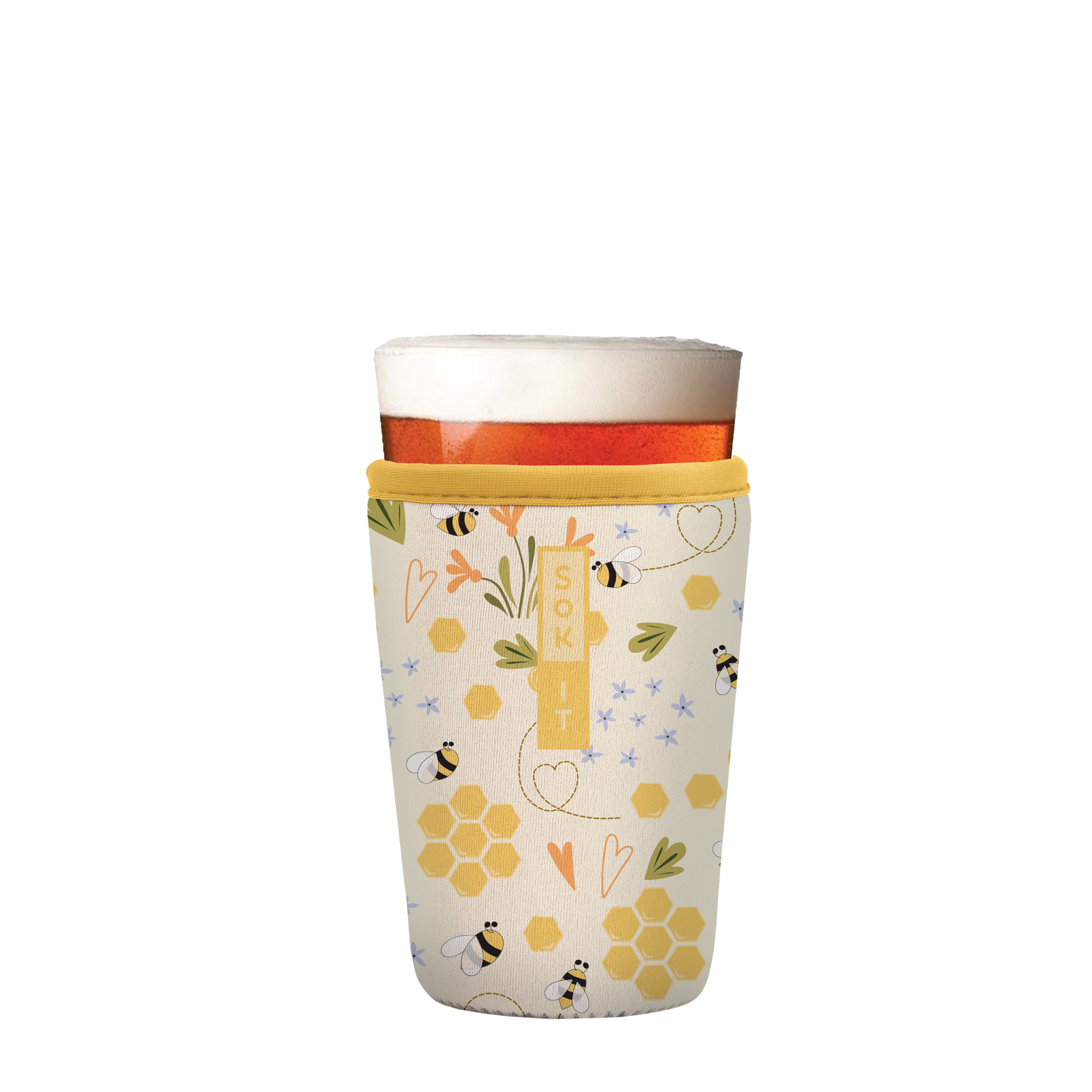 PintGlassSok - Honeycomb Buzz
