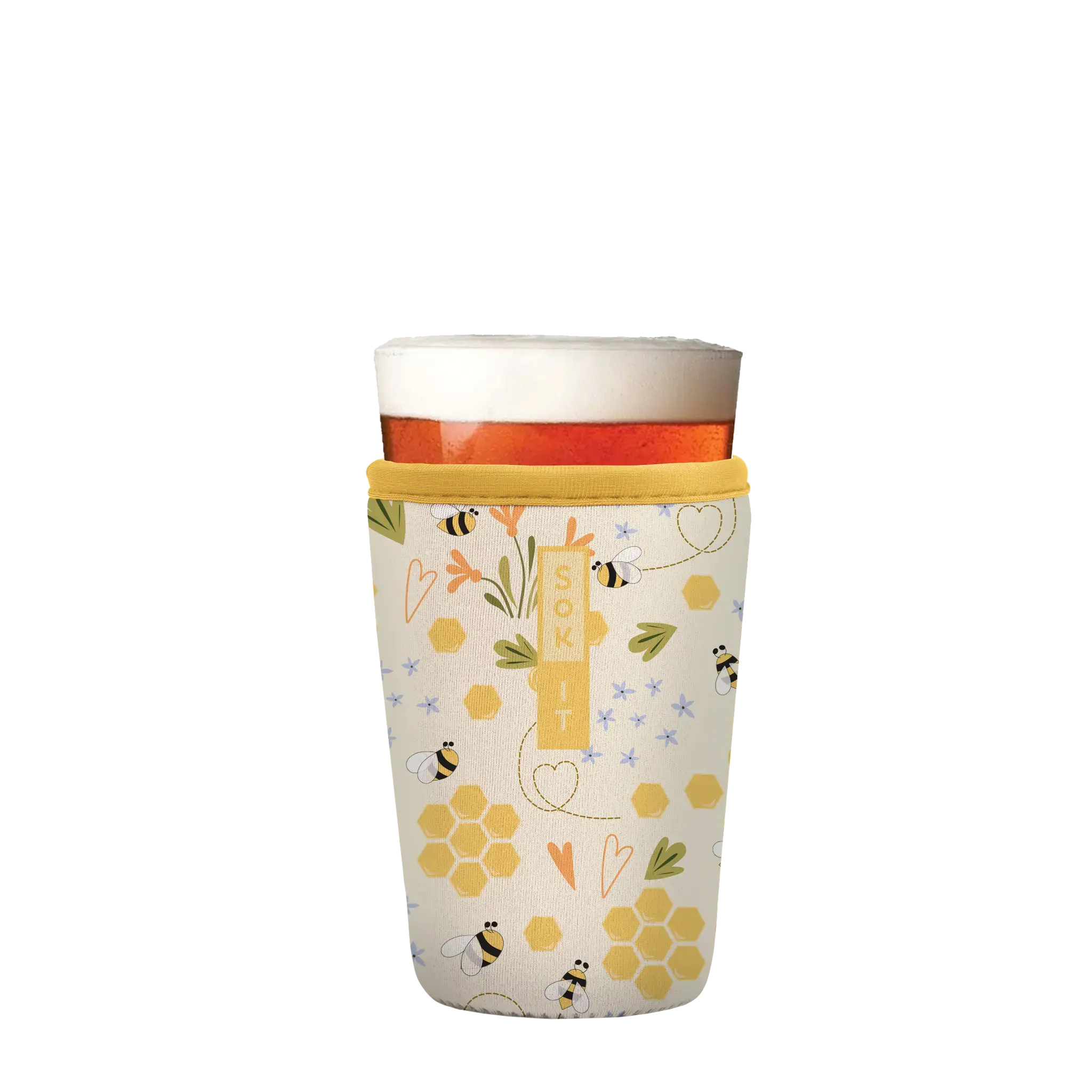 PintGlassSok - Honeycomb Buzz