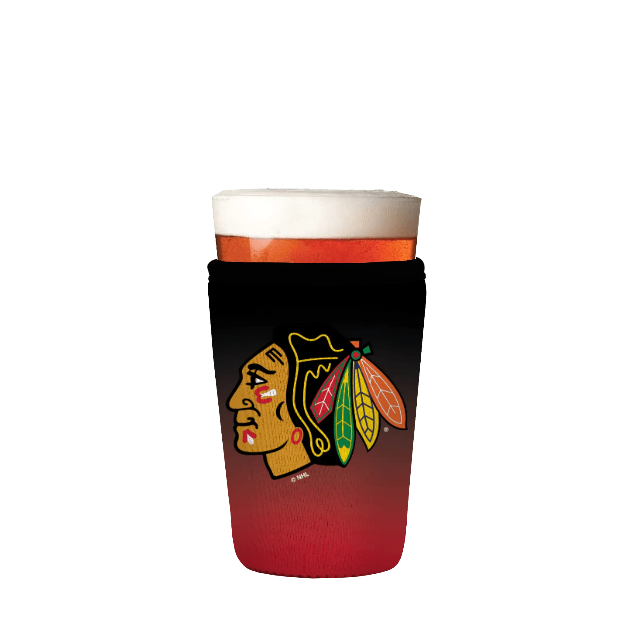 Sok-It PintGlassSok - NHL® Chicago Blackhawks® Ombre 16-Pint-Glass 20.99 PintGlassSok-NHL