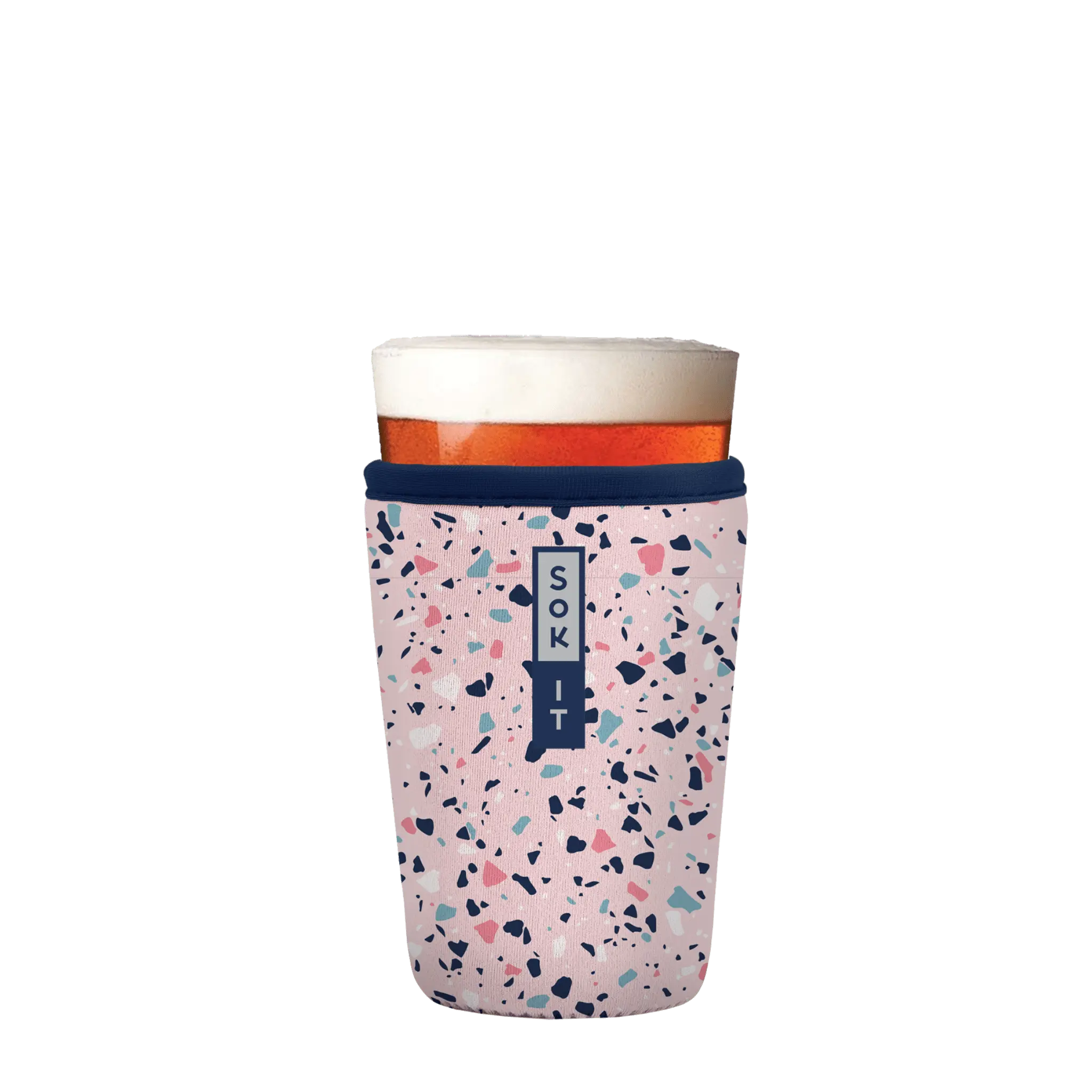 Sok-It PintSok - Pink Terrazzo   PintGlassSok-Novelty