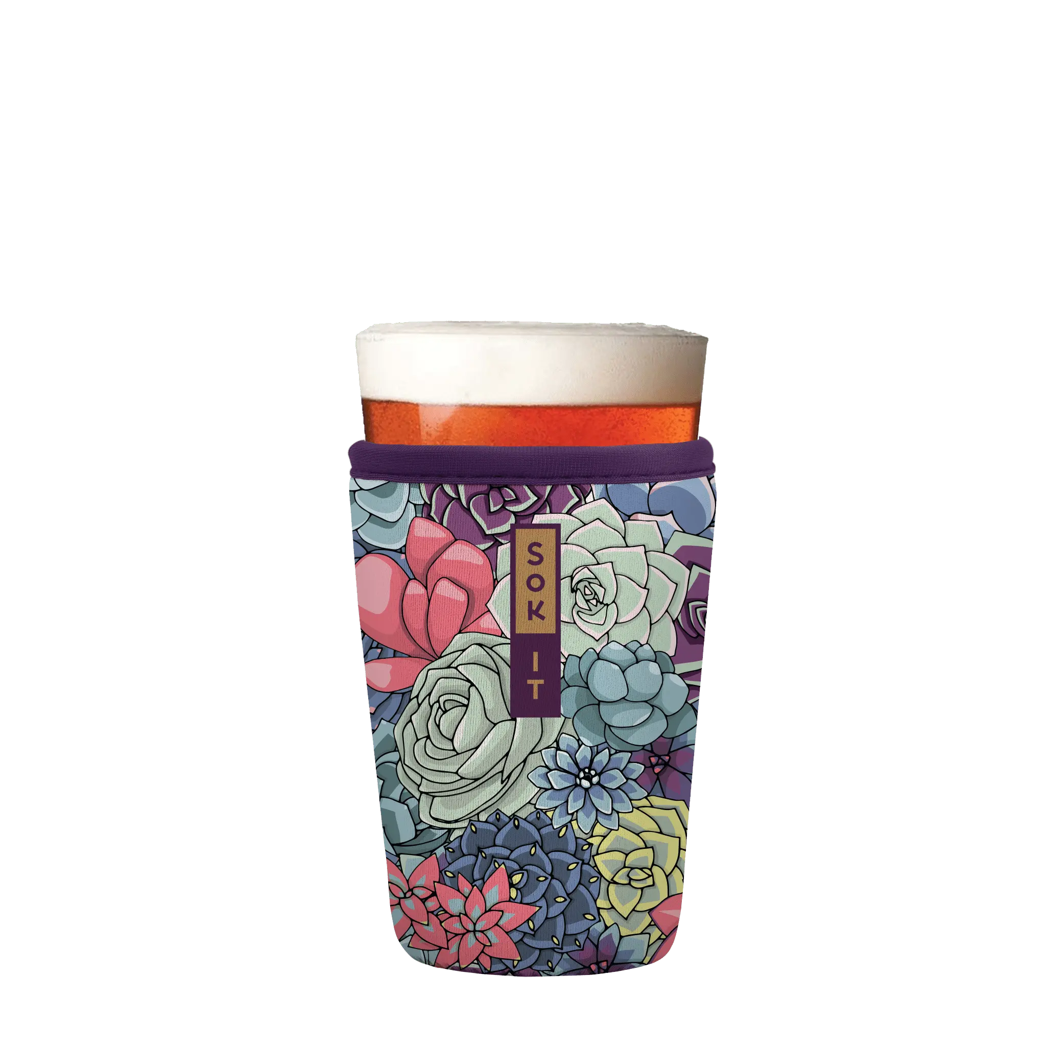 Sok-It PintSok - Succulents 16oz-Pint-Glass 16.99 PintGlassSok-SS Floral