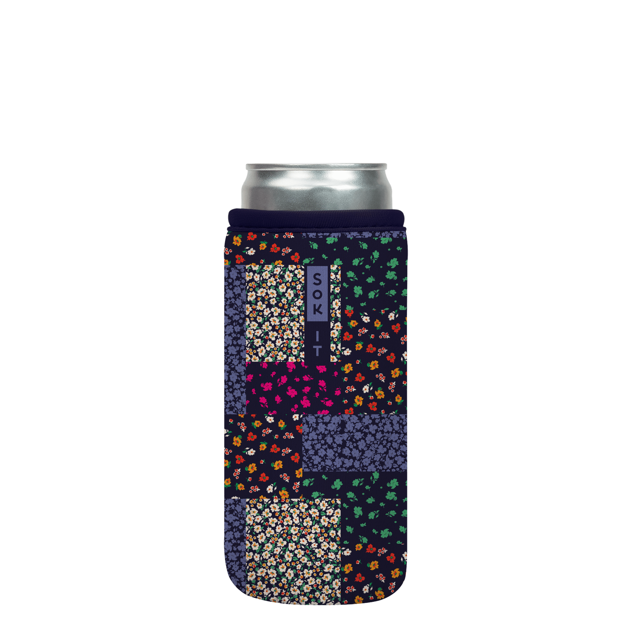 CanSok Flower Patch 12oz Slim Can