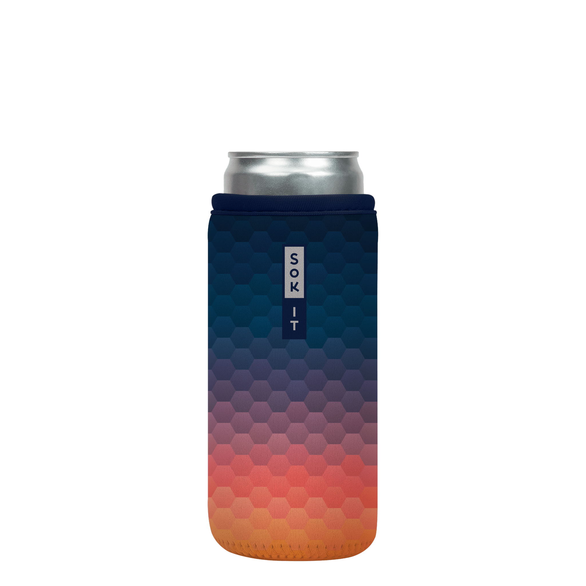 CanSok Hexagon Sunset 12oz Slim Can