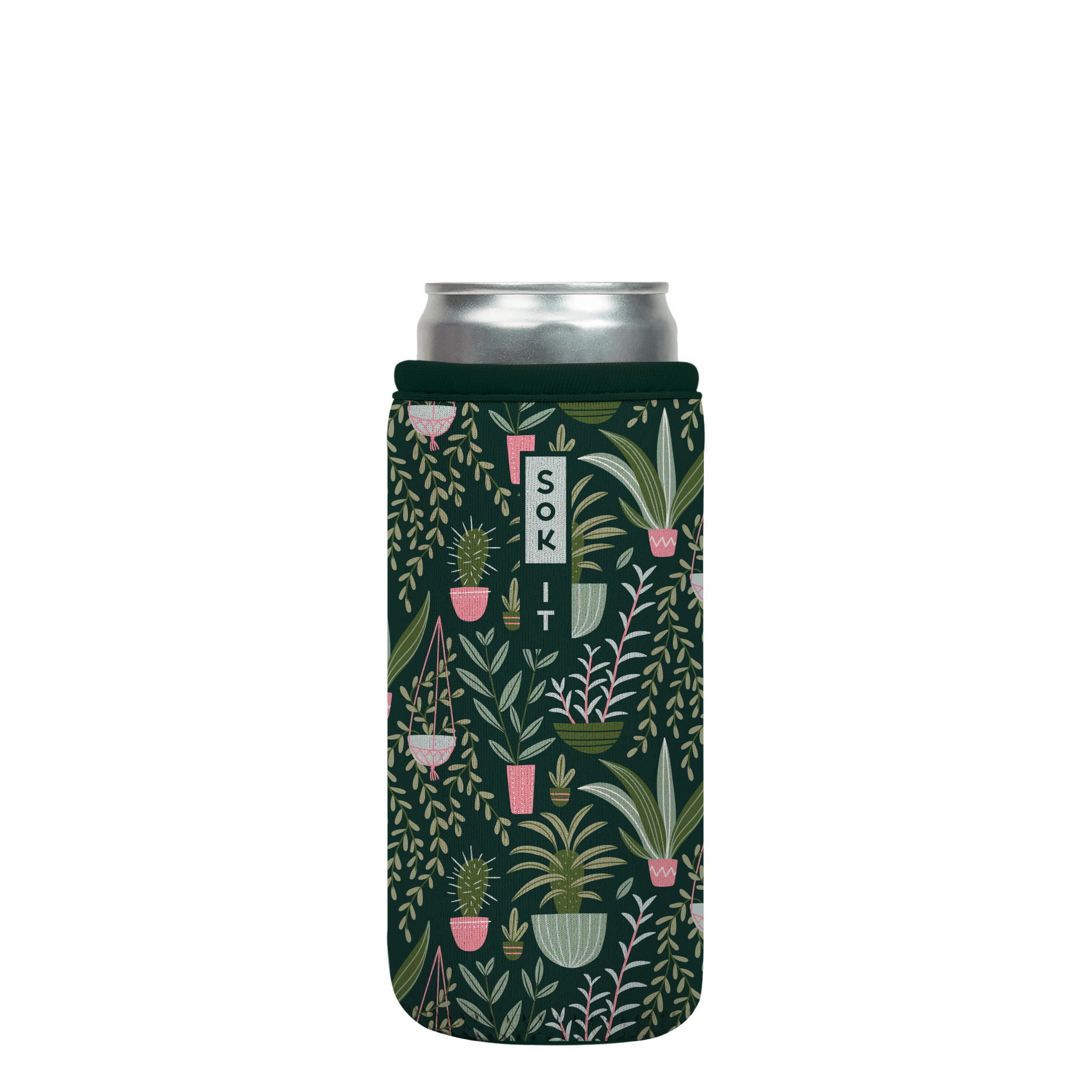 CanSok-Plants Green Living 12oz Slim Can