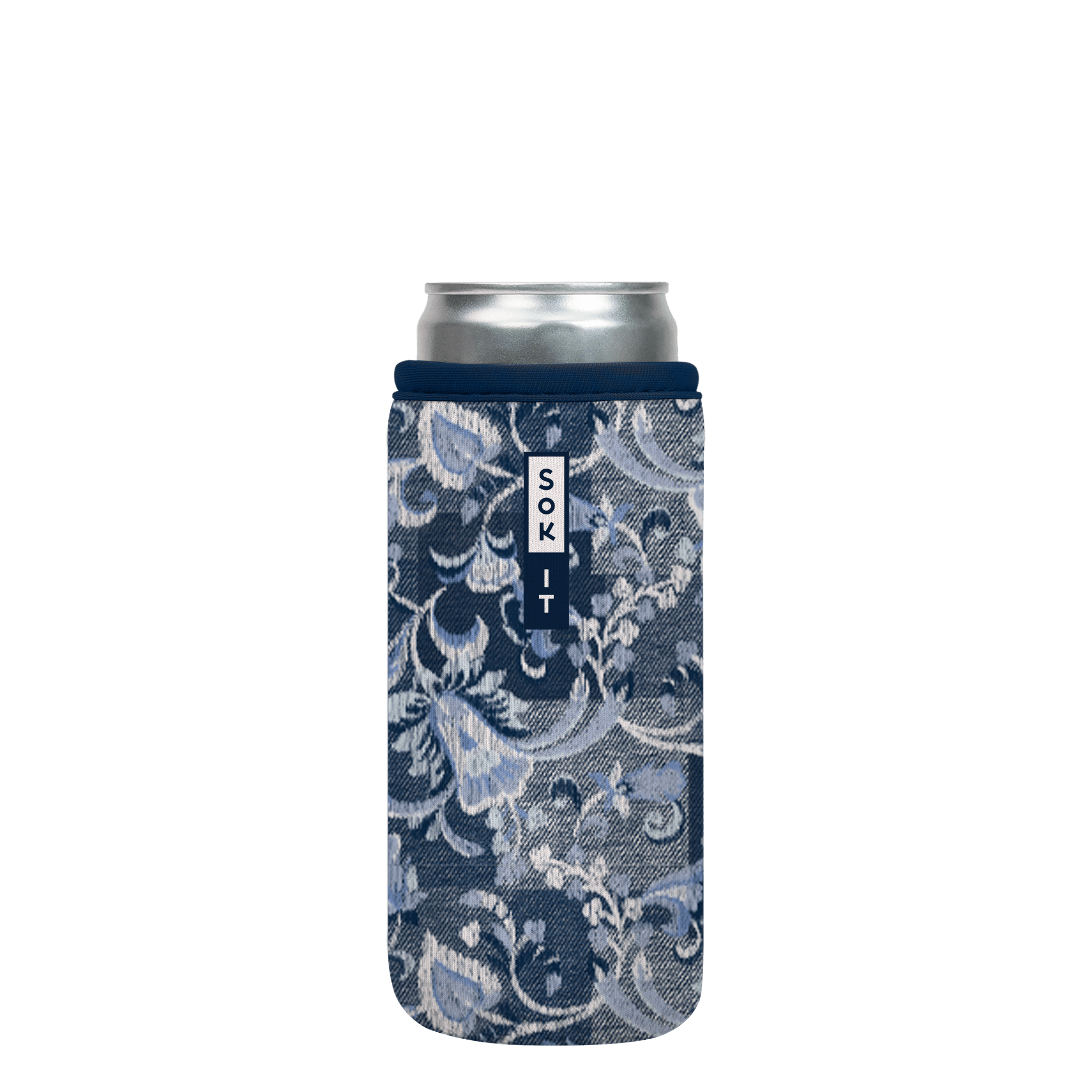 CanSok-Floral 12oz Slim Can 