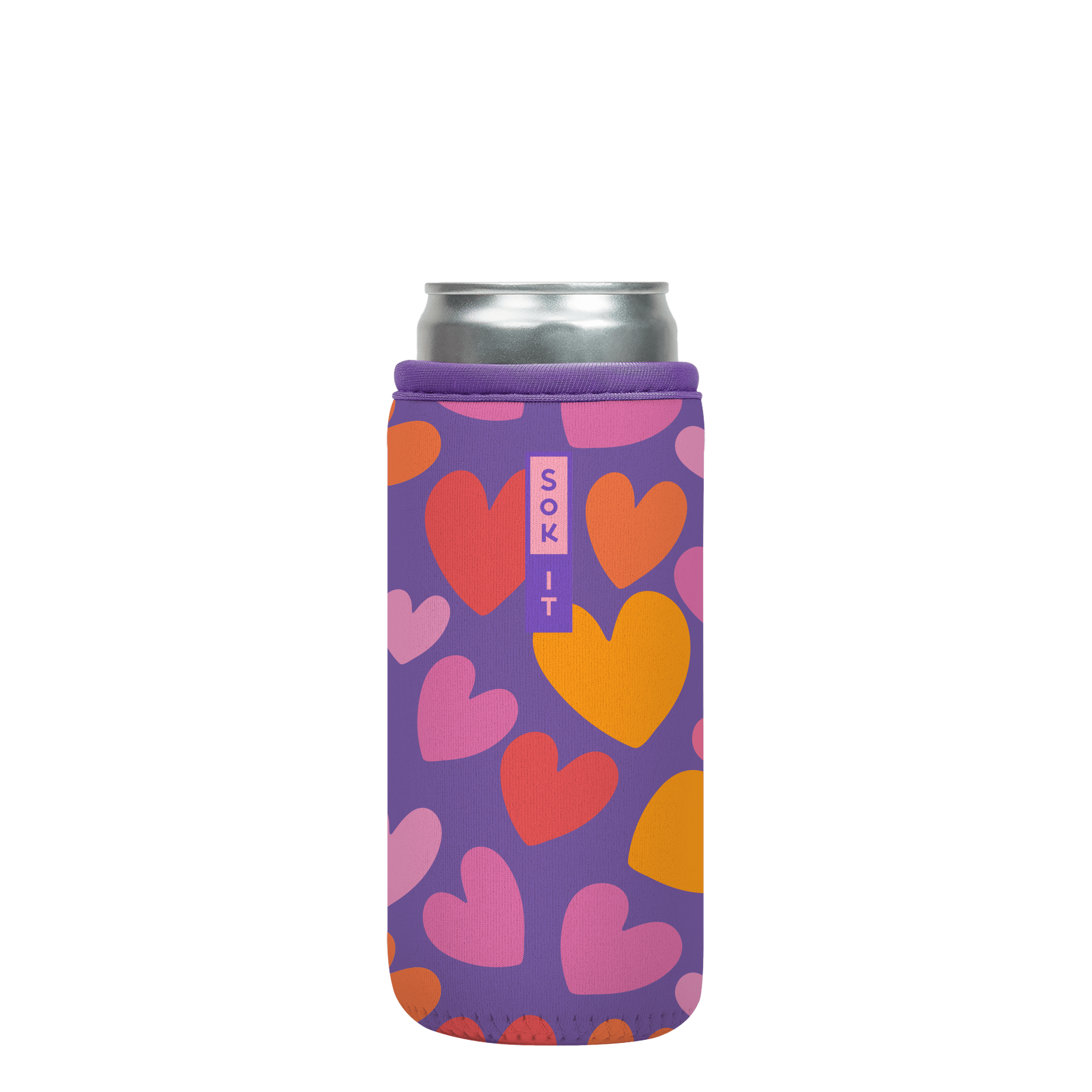 CanSok-Valentines Day Hearty Hues 12oz Slim Can