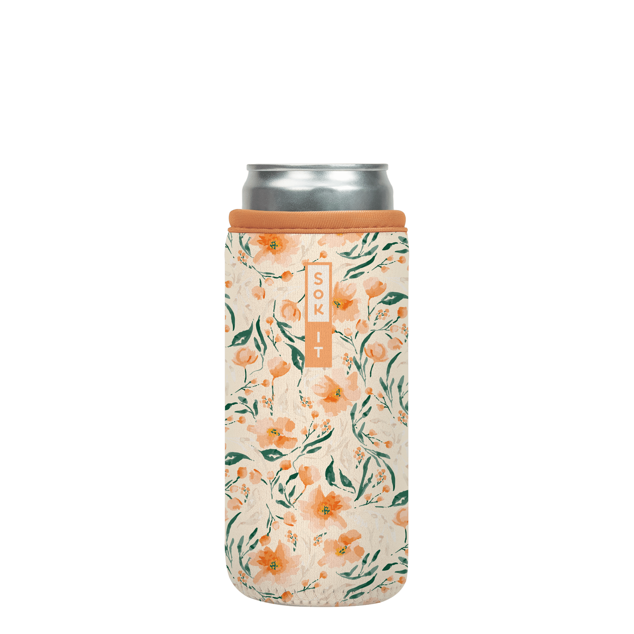 CanSok-Floral Blush Blossoms 12oz Slim Can