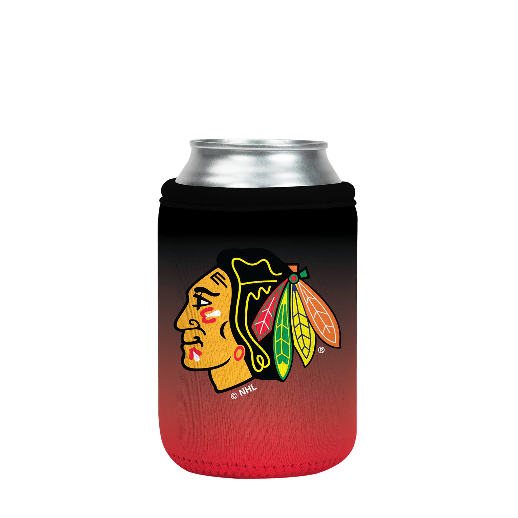 CanSok NHL Chicago Blackhawks Ombre 12oz Can