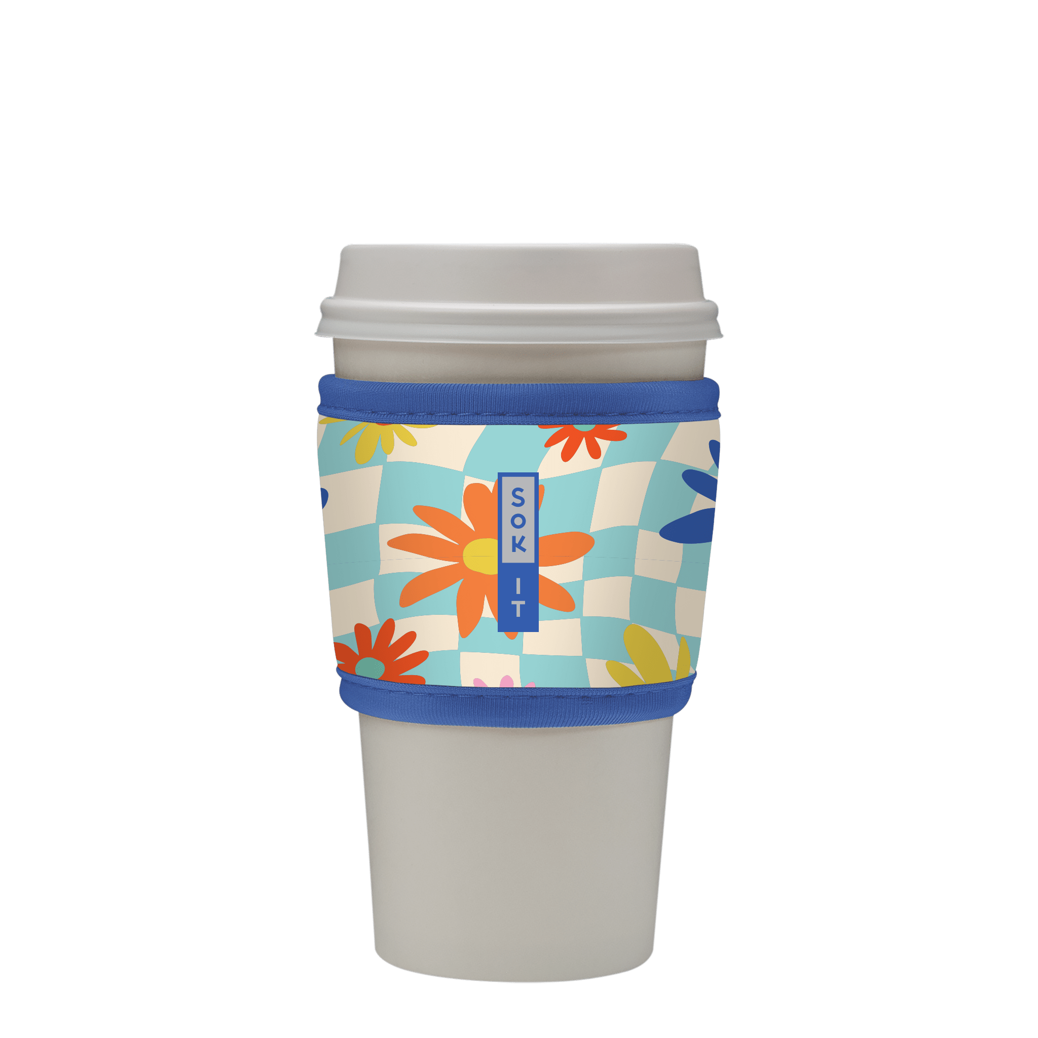 HotSok Floral Checkerboard 1-Size Cup