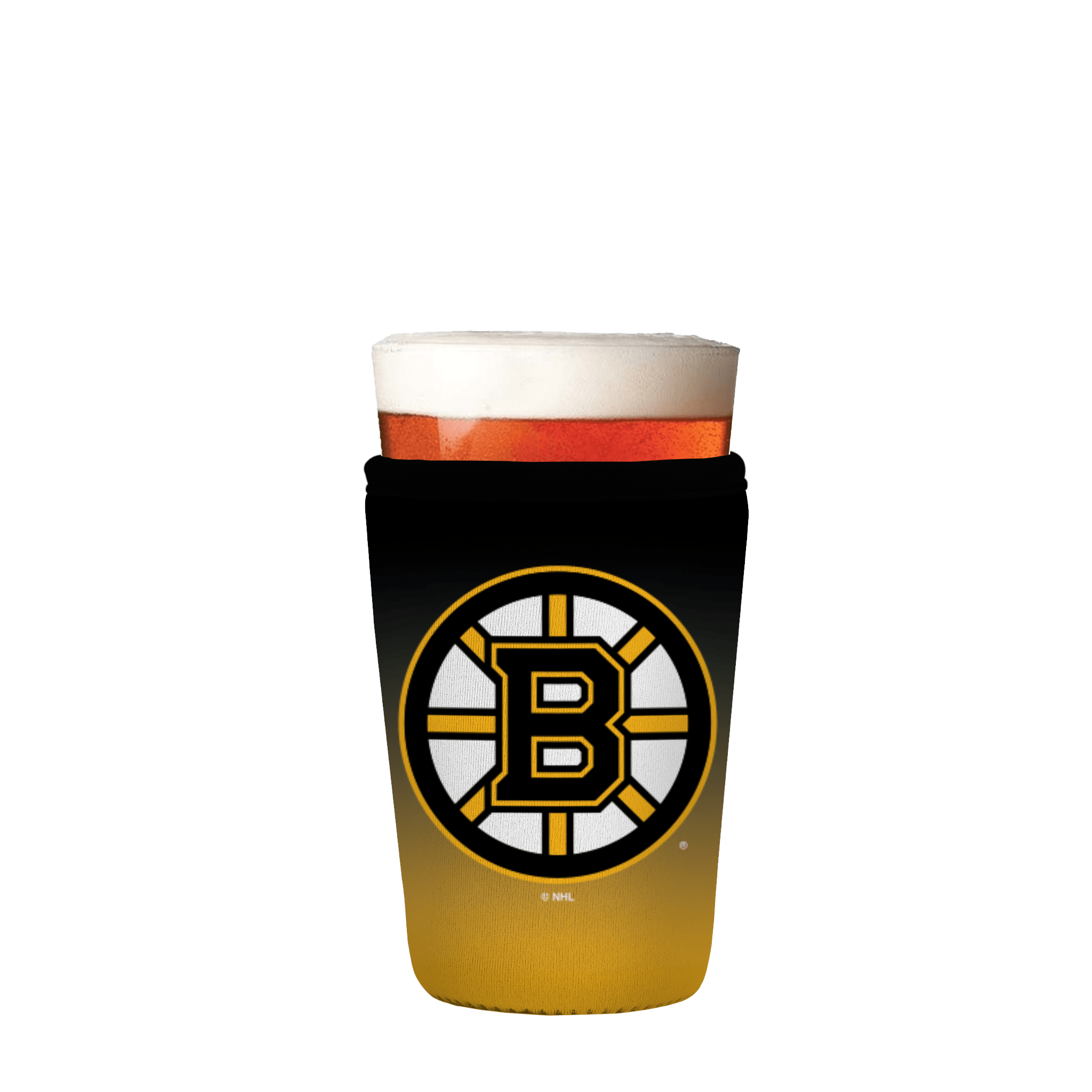 PintGlassSok NHL Boston Bruins Ombre 16-20oz Pint Glass