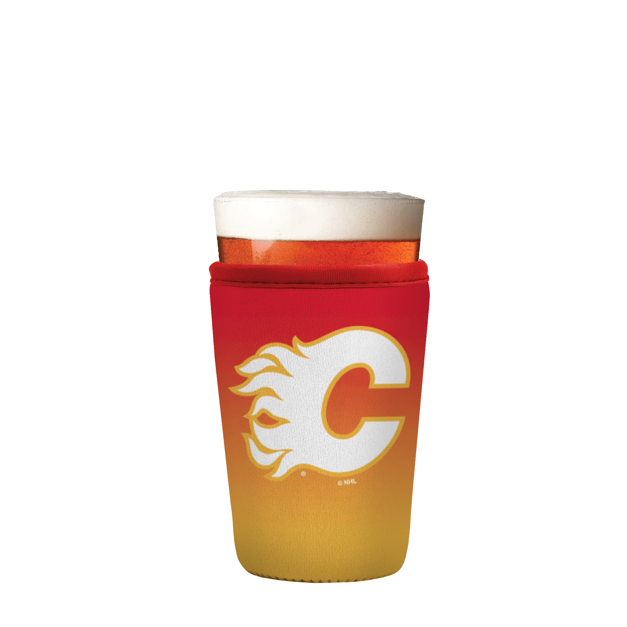PintGlassSok NHL Calgary Flames Ombre 16-20oz Pint Glass