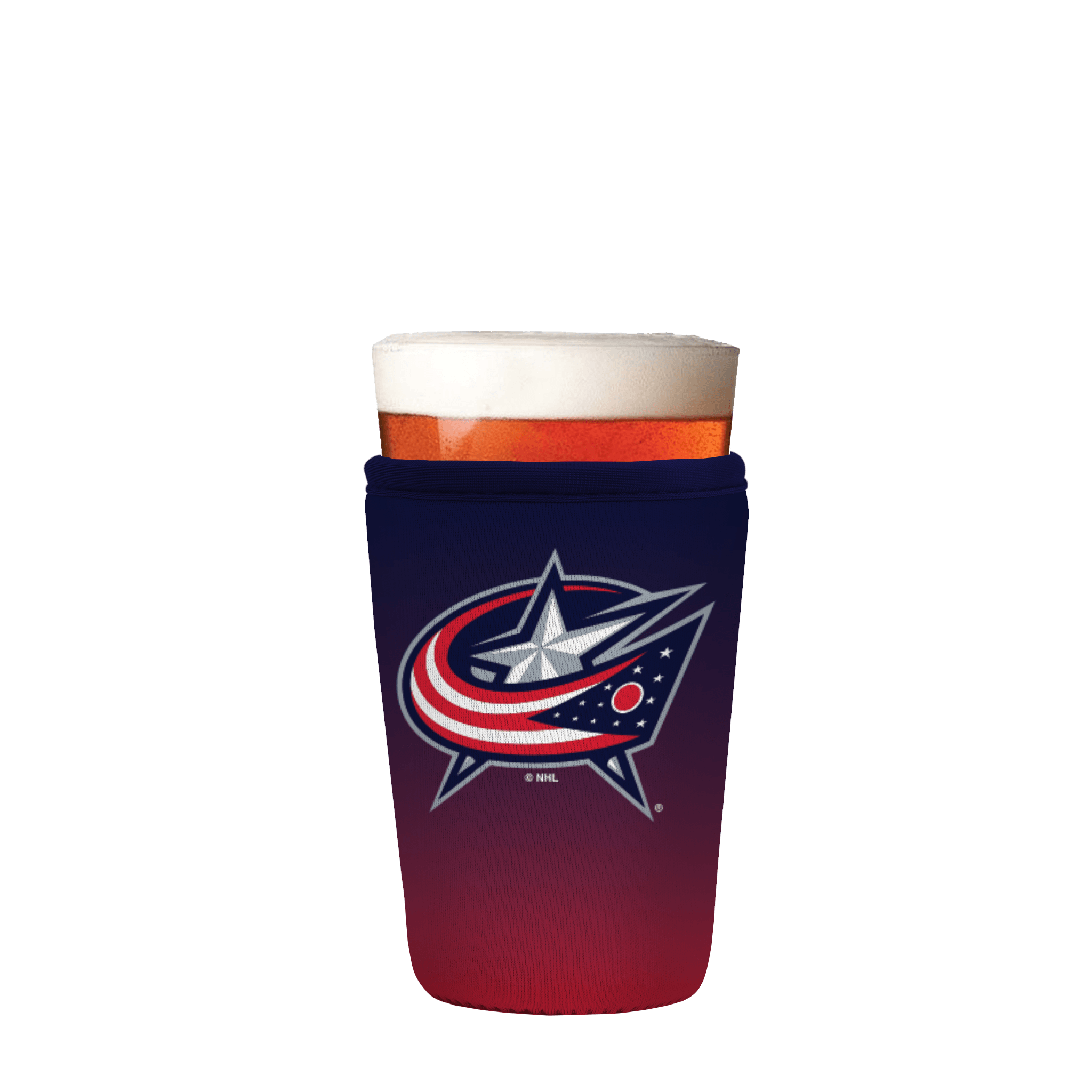 PintGlassSok NHL Columbus Blue Jackets Ombre 16-20oz Pint Glass