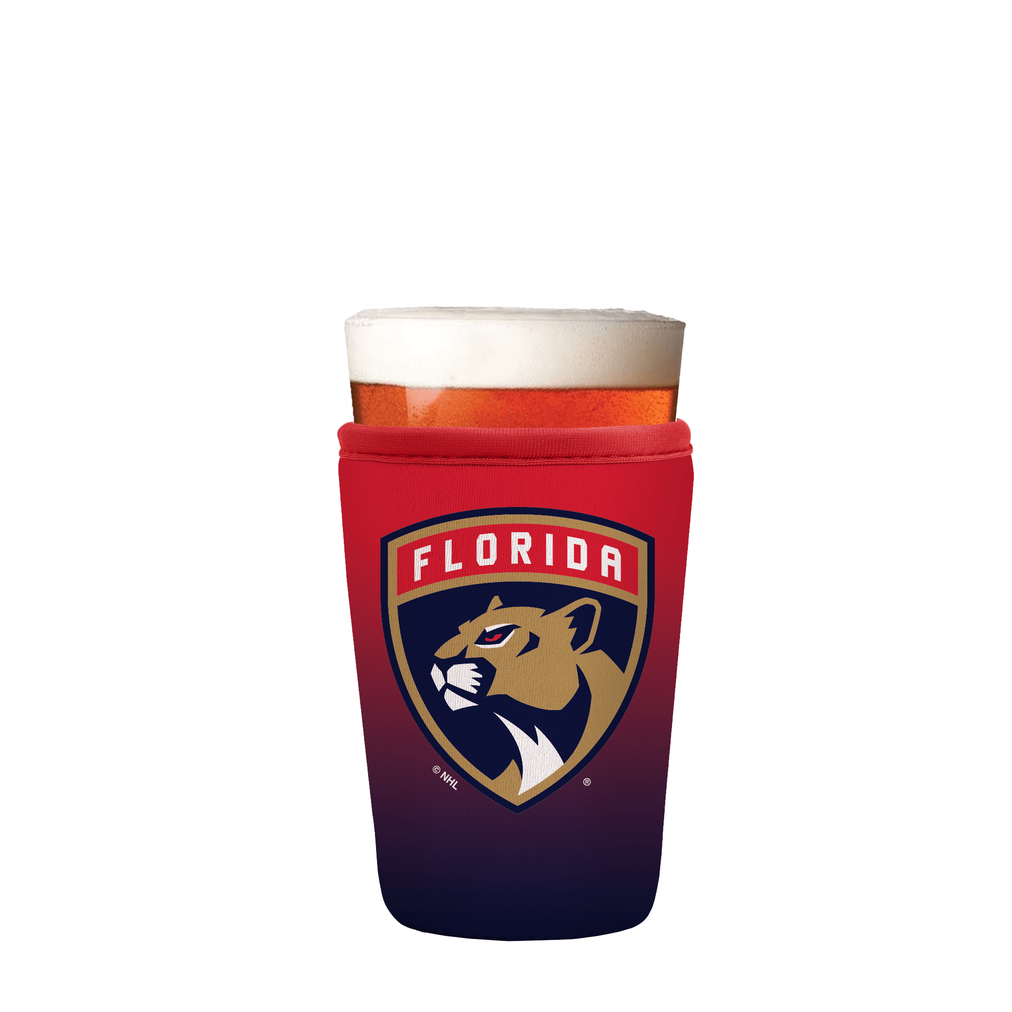PintGlassSok NHL Florida Panthers Ombre 16-20oz Pint Glass