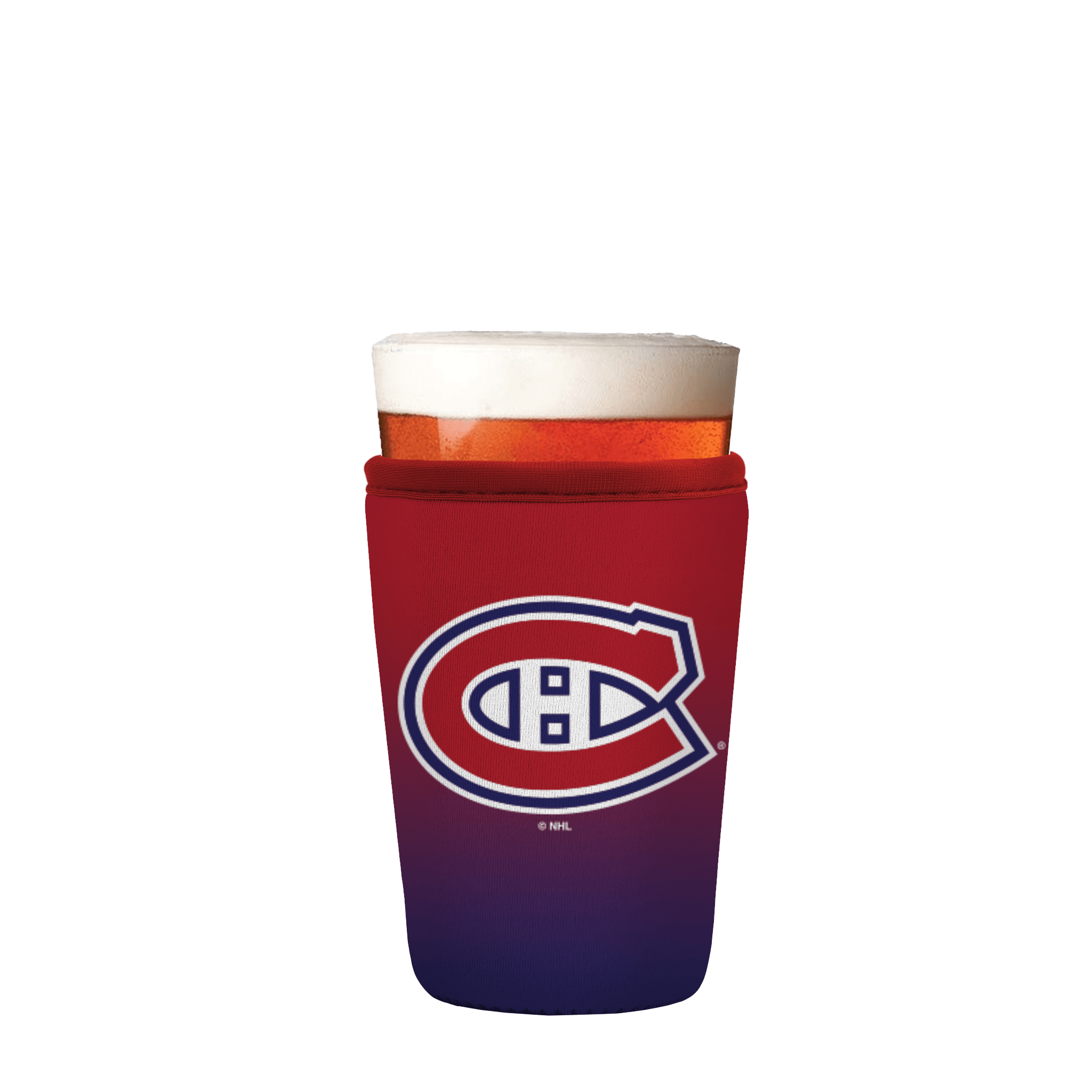 PintGlassSok NHL Montreal Canadiens Ombre 16-20oz Pint Glass