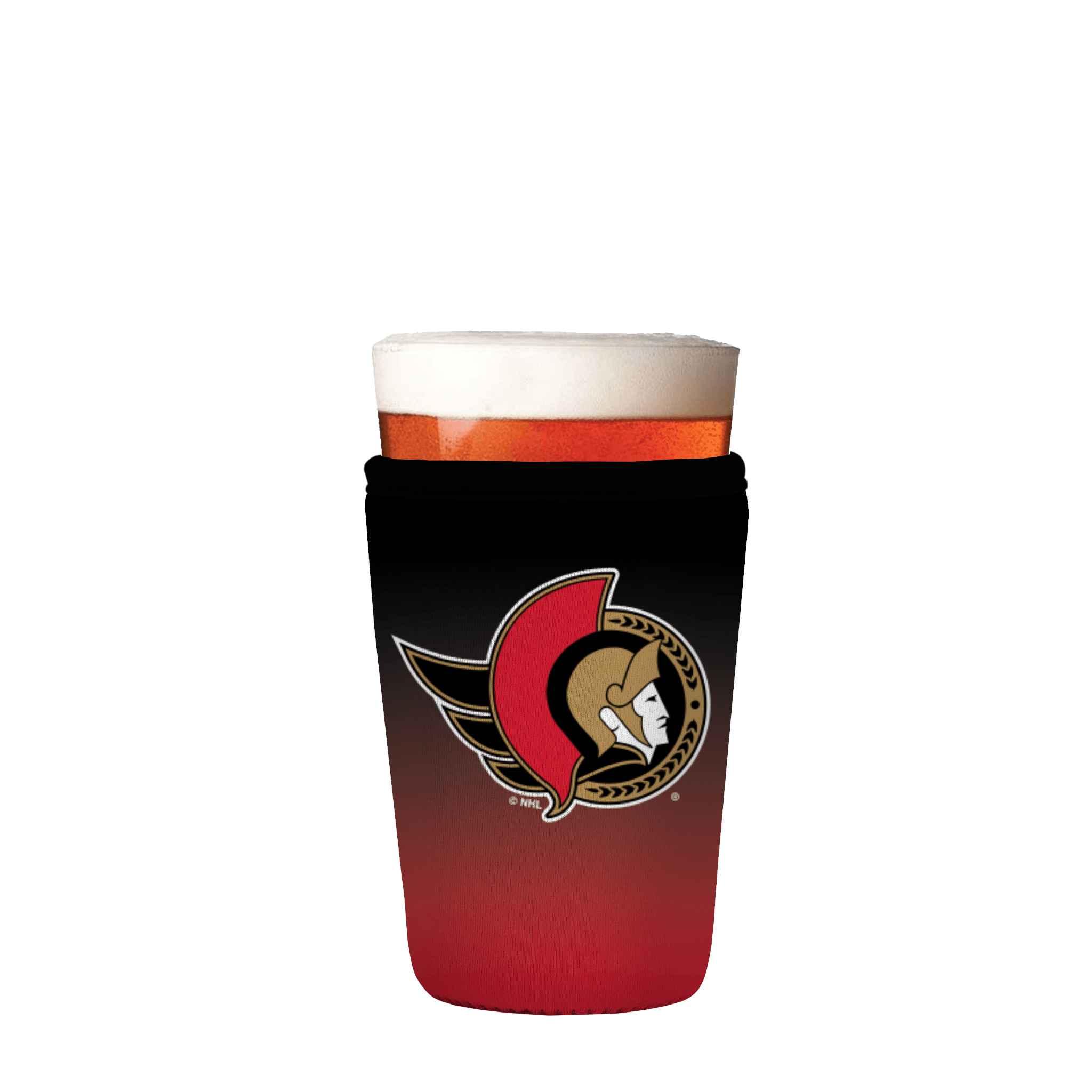 PintGlassSok NHL Ottawa Senators Ombre 16-20oz Pint Glass