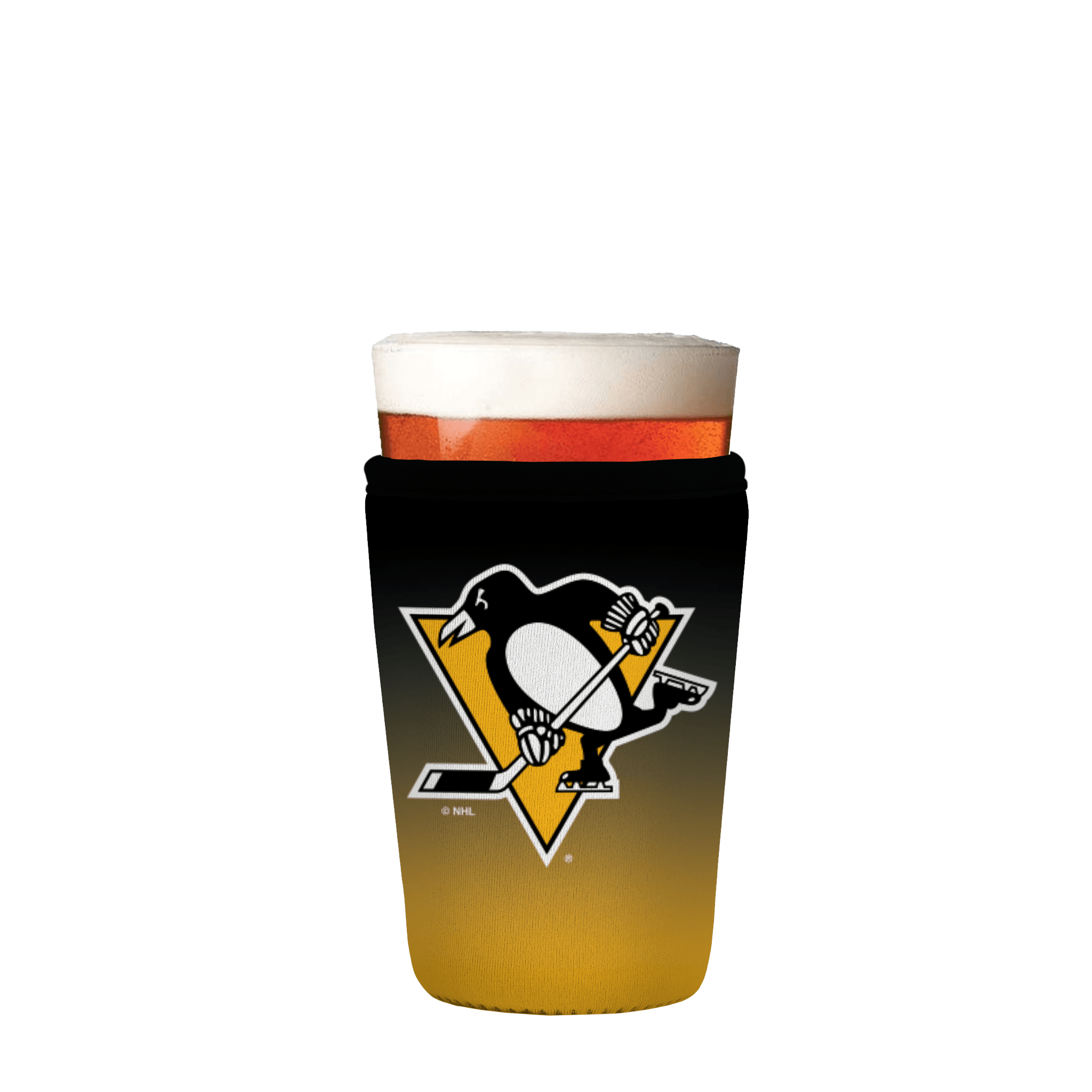 PintGlassSok NHL Pittsburgh Penguins Ombre 16-20oz Pint Glass