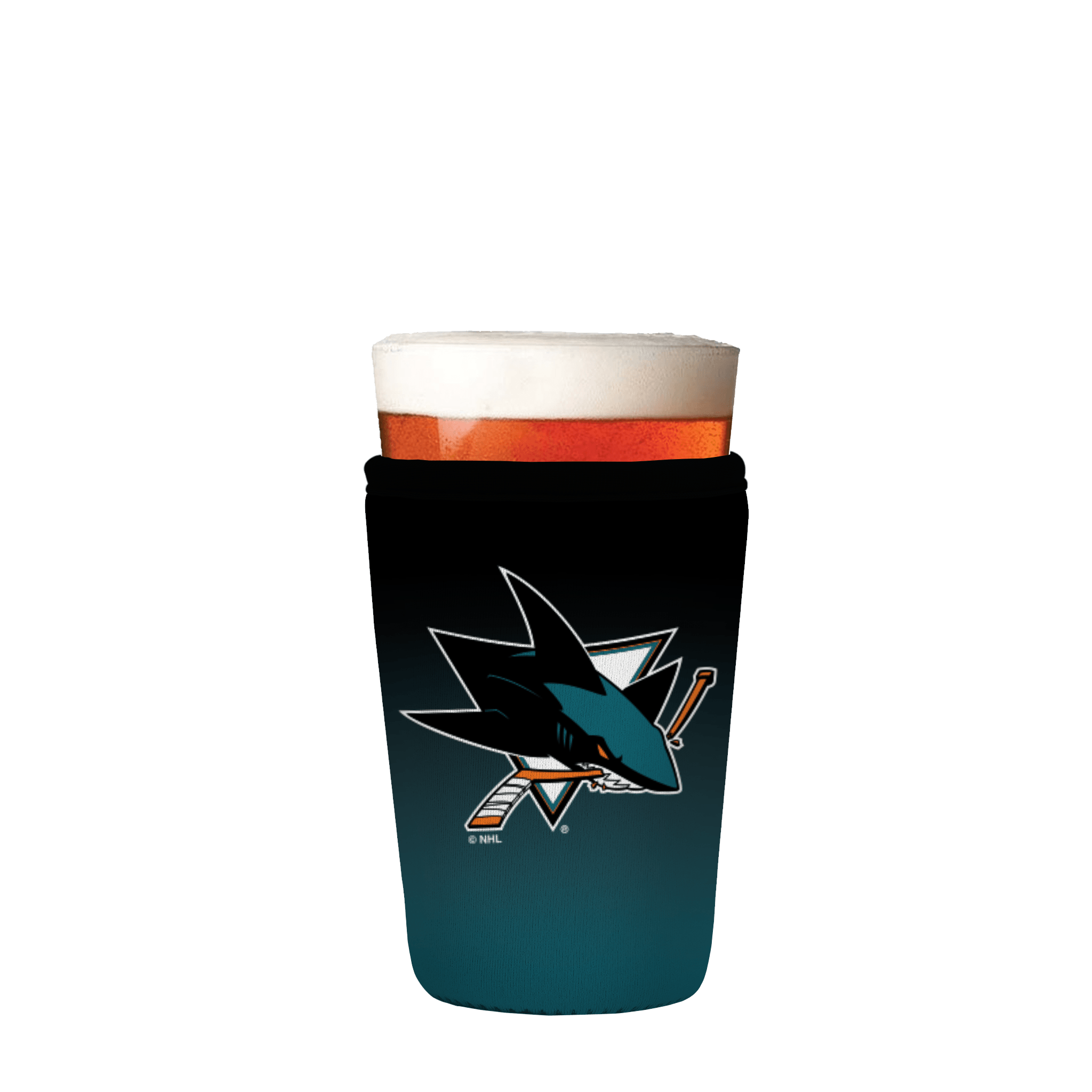 PintGlassSok NHL San Jose Sharks Ombre 16-20oz Pint Glass