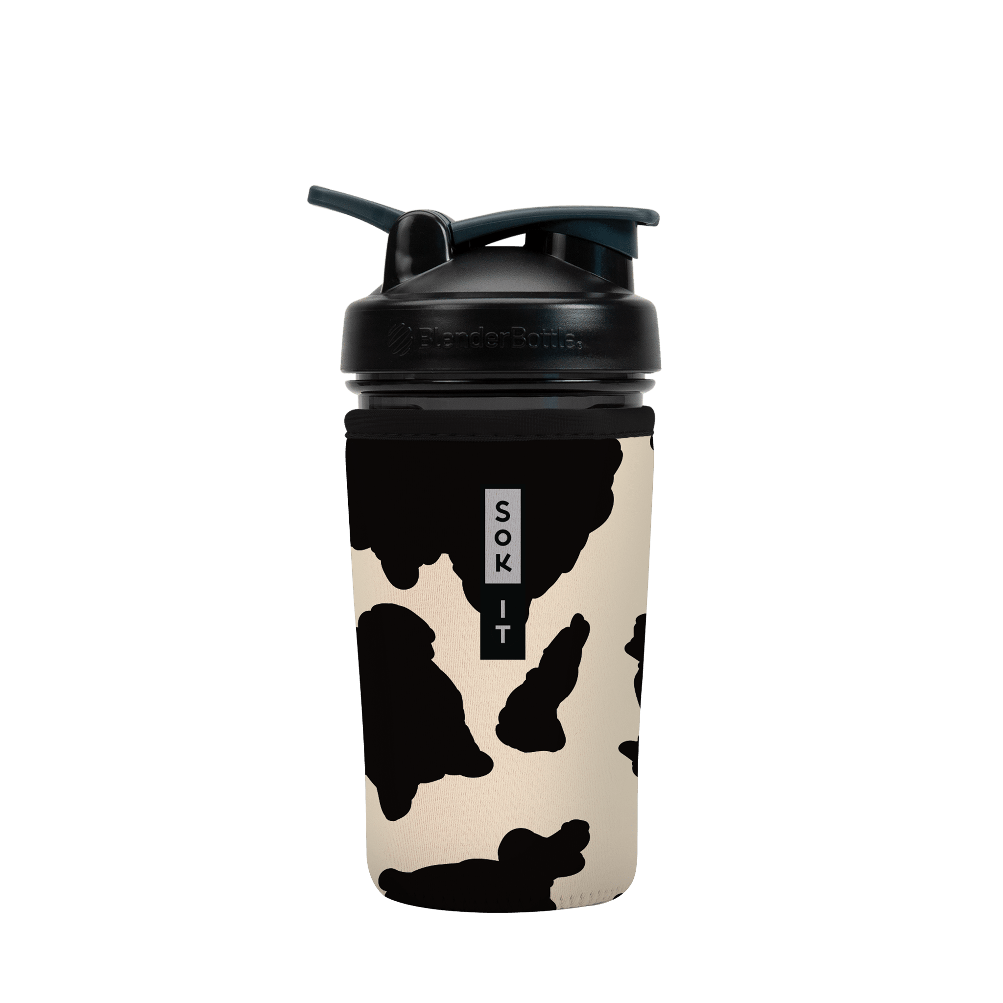 BotlSok - Blender Bottle Cow Print 24oz