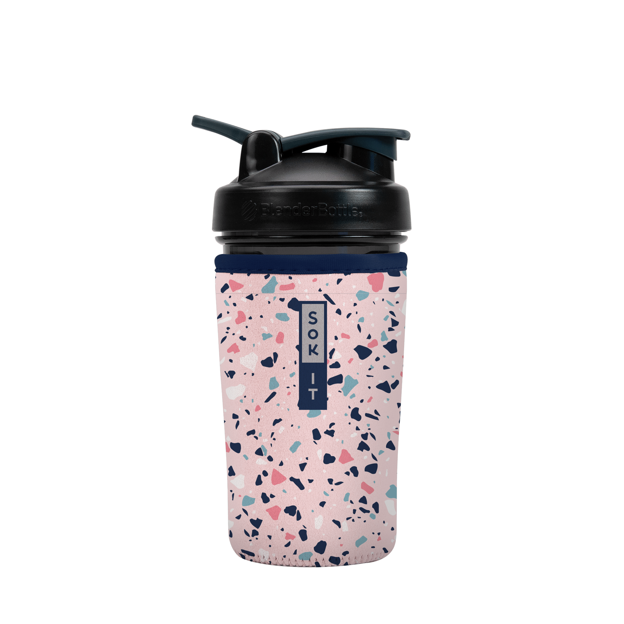 BotlSok - Blender Bottle Pink Terrazzo 24oz